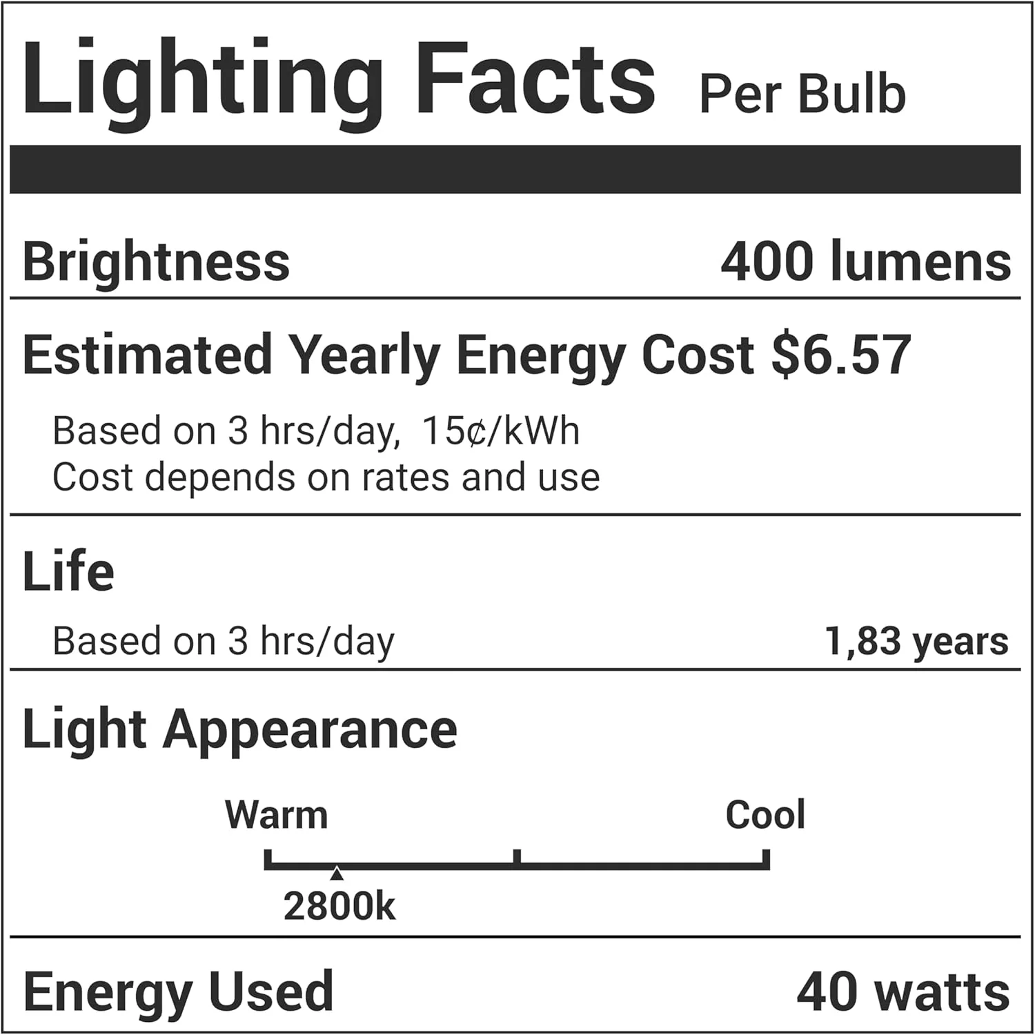 8206232A Microwave Light Bulb Kei (125V 40W E17 Base) for Whirlpool Microwave Oven Stove Range Hood - 6 Pack - Image 9