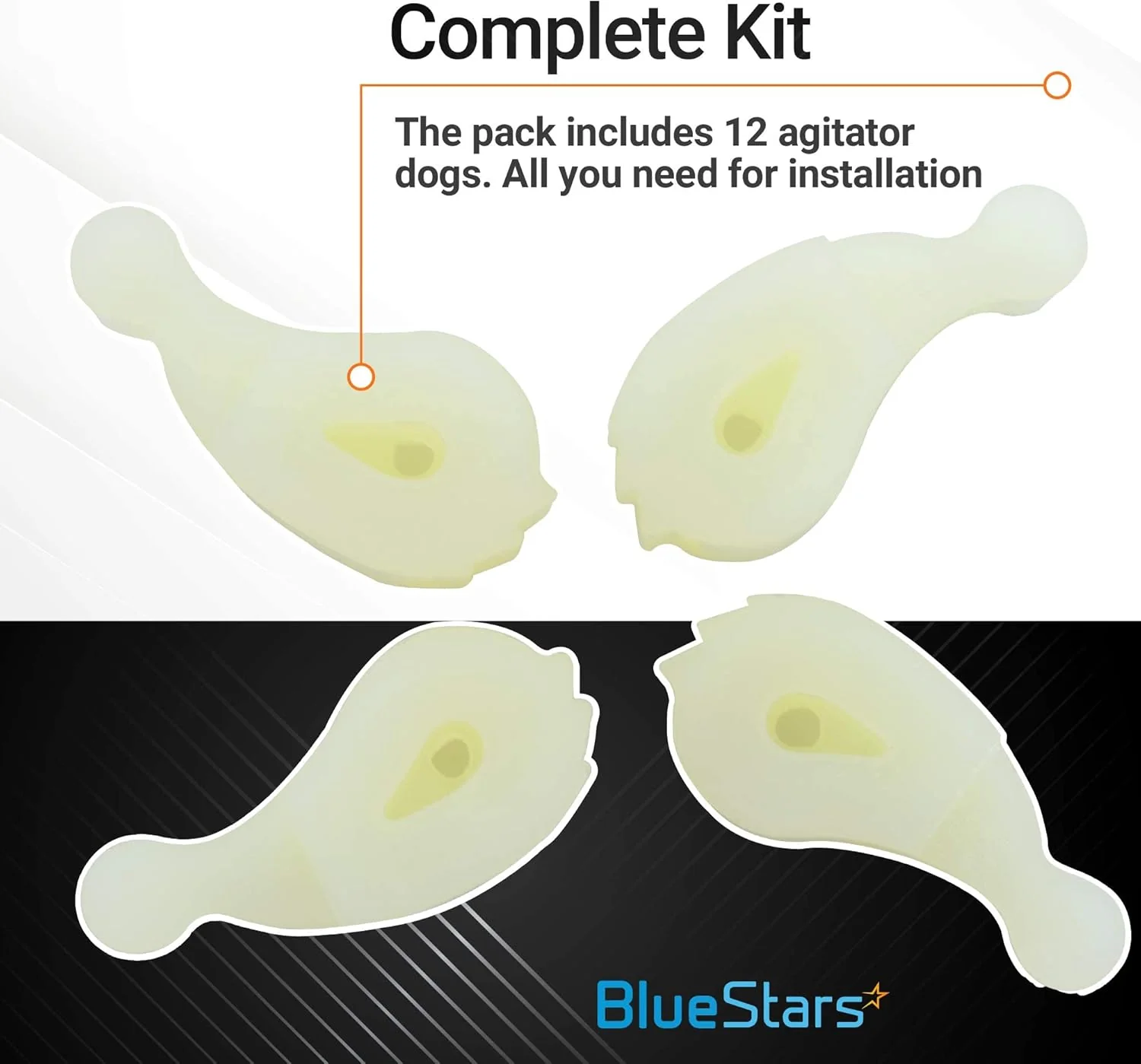80040 Washer Agitator Dogs for Whirlpool & Kenmore Washers - 12 Pack - Image 4