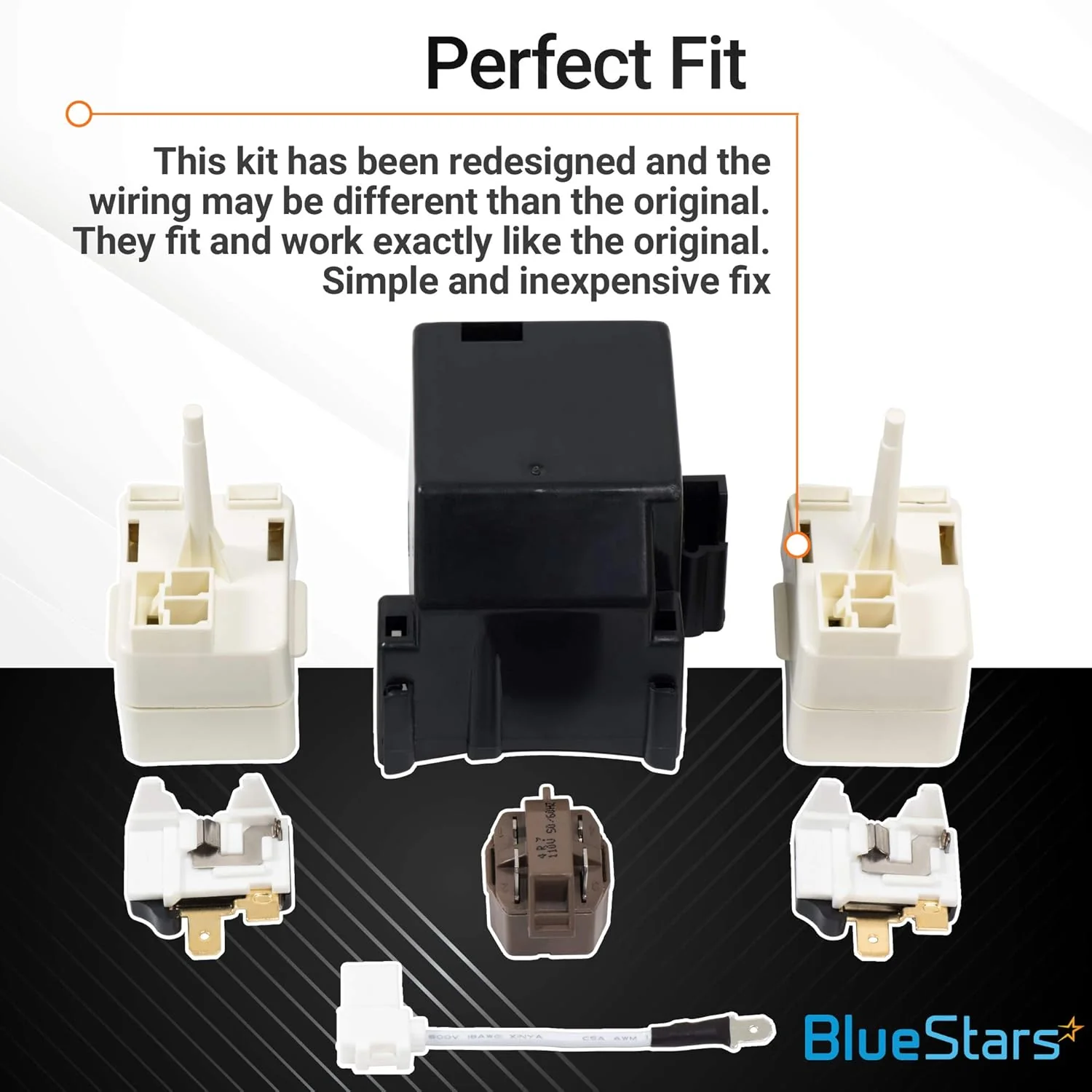 8201786 Refrigerators Compressor Relay Start Device Kit - Replaces 2188830 2212194 - Fits Whirlpool Kenmore KitchenAid - Image 5