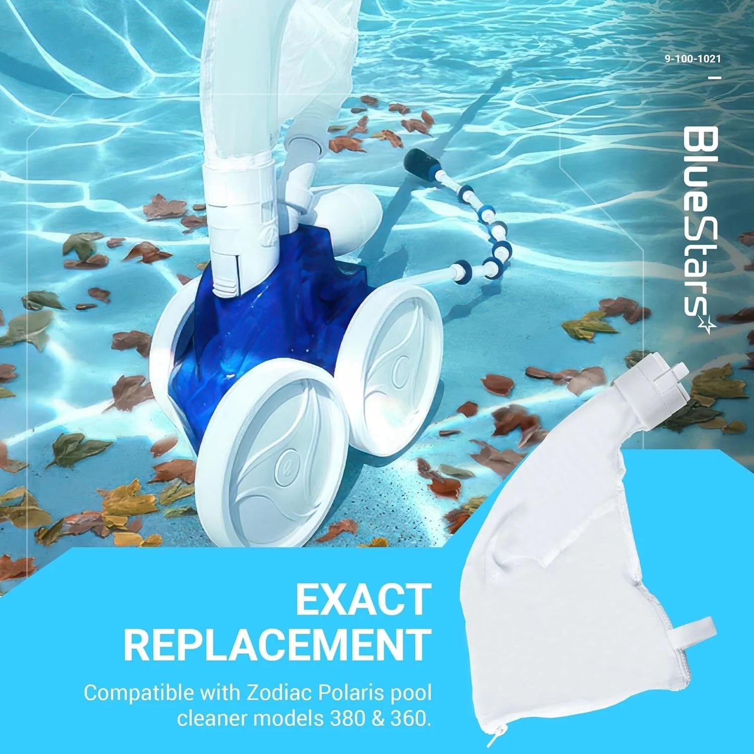 9-100-1021 Pool Cleaner All Purpose Zippered Bags - For Polaris 360/380 Pool Cleaner - 3 Pack - Image 4