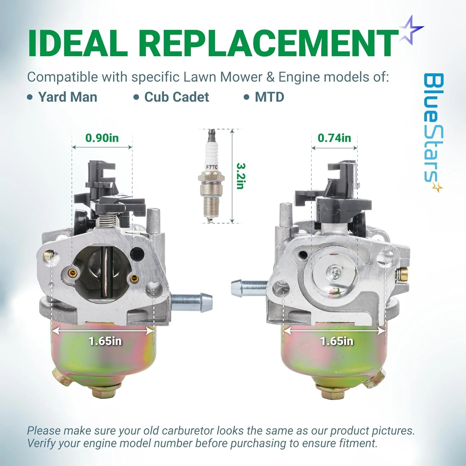 951-10309 Carburetor - Fits Yard-Man 11A-41M9001 12A-A1M9001, Cub Cadet 11A-18JY710 CC500 - Replaces 751-10309 951-10873 - Image 4