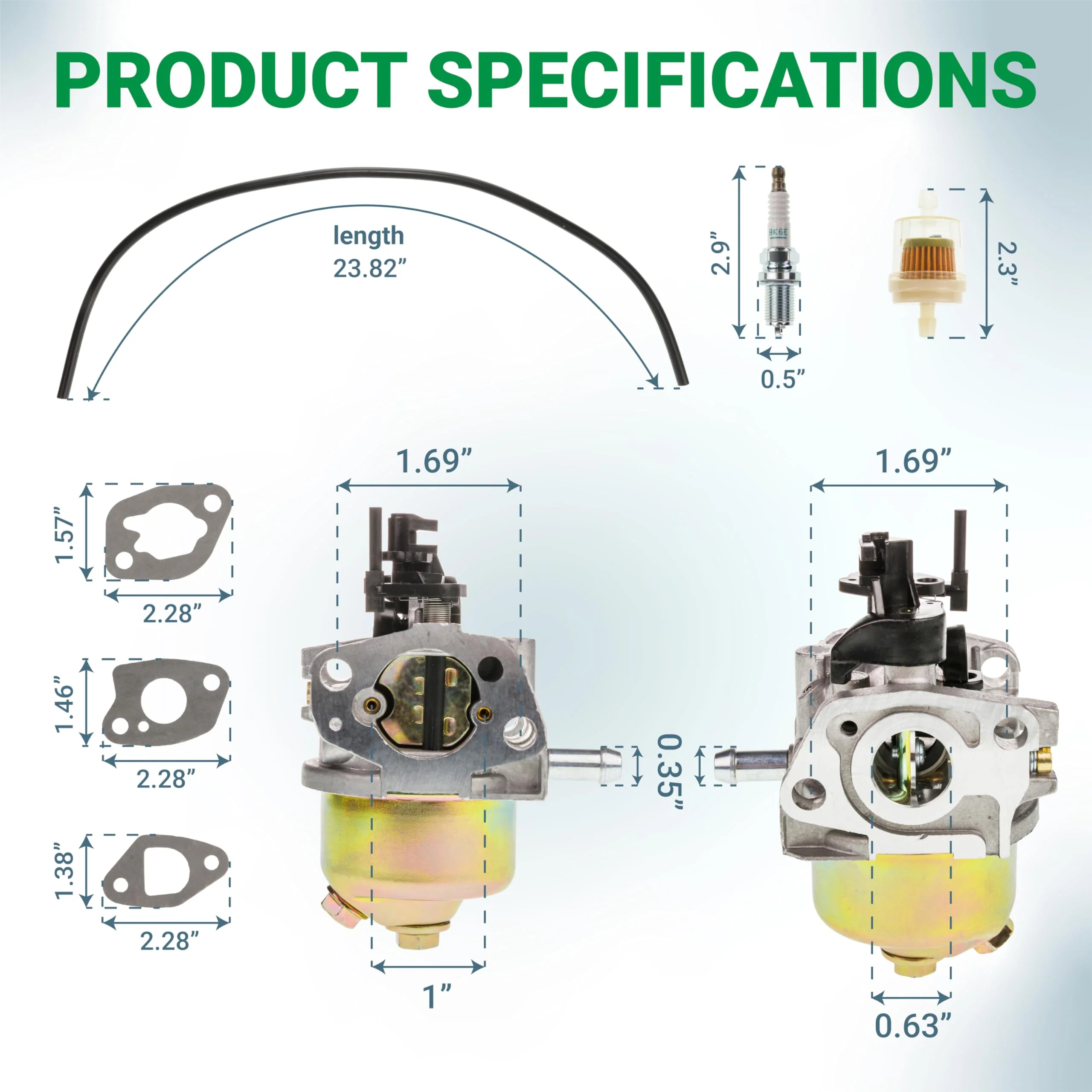 951-14423 Carburetor Kit - Fits Lawn Mower Cub Cadet ST100 SC100 SC500 Craftsman MTD - Replaces 751-14423 951-14423-CM - Image 4
