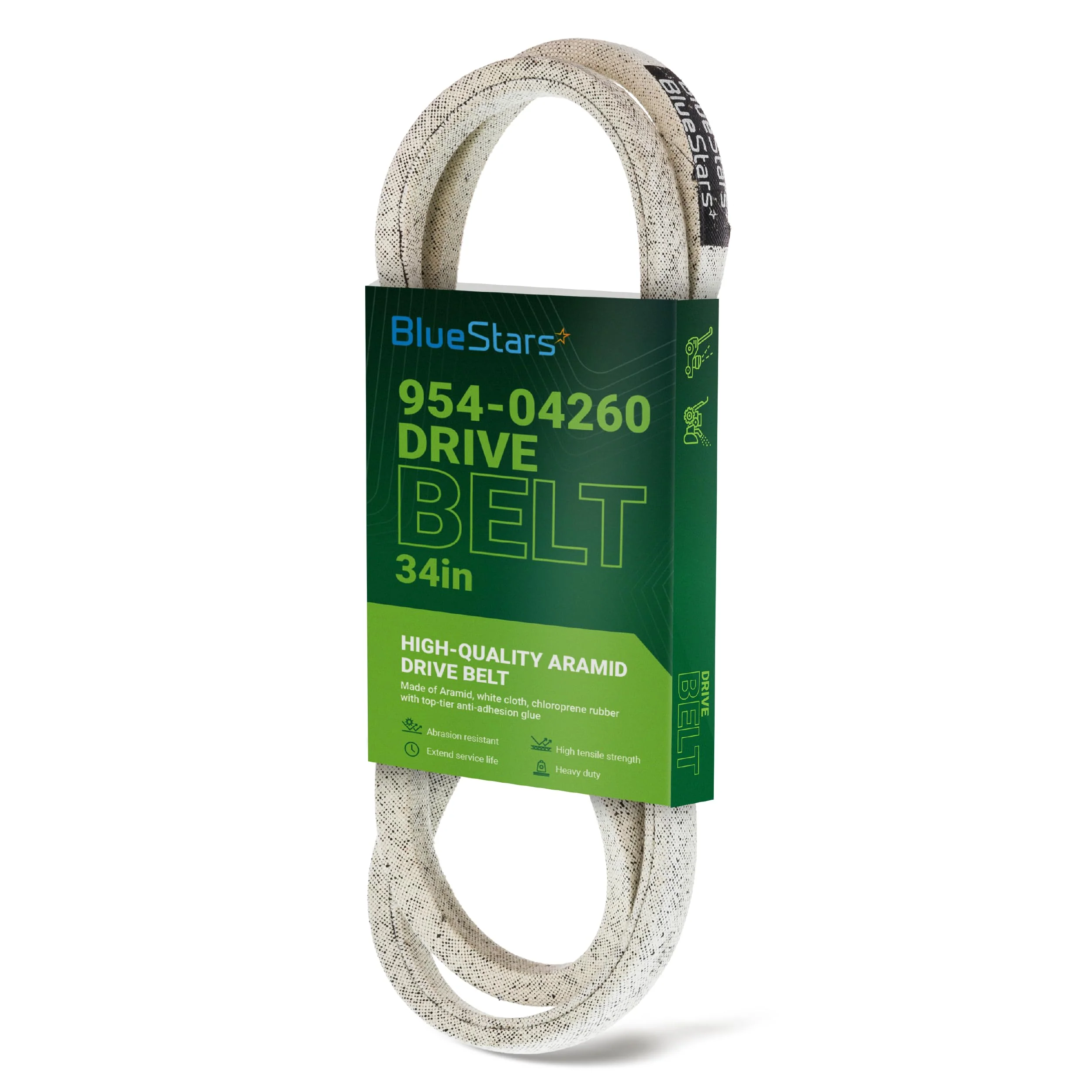 954-04260 Drive Belt | Fits MTD Craftsman Cub Cadet Troy-Bilt Snowblower, 21" Walk-Behind Mower | 34"