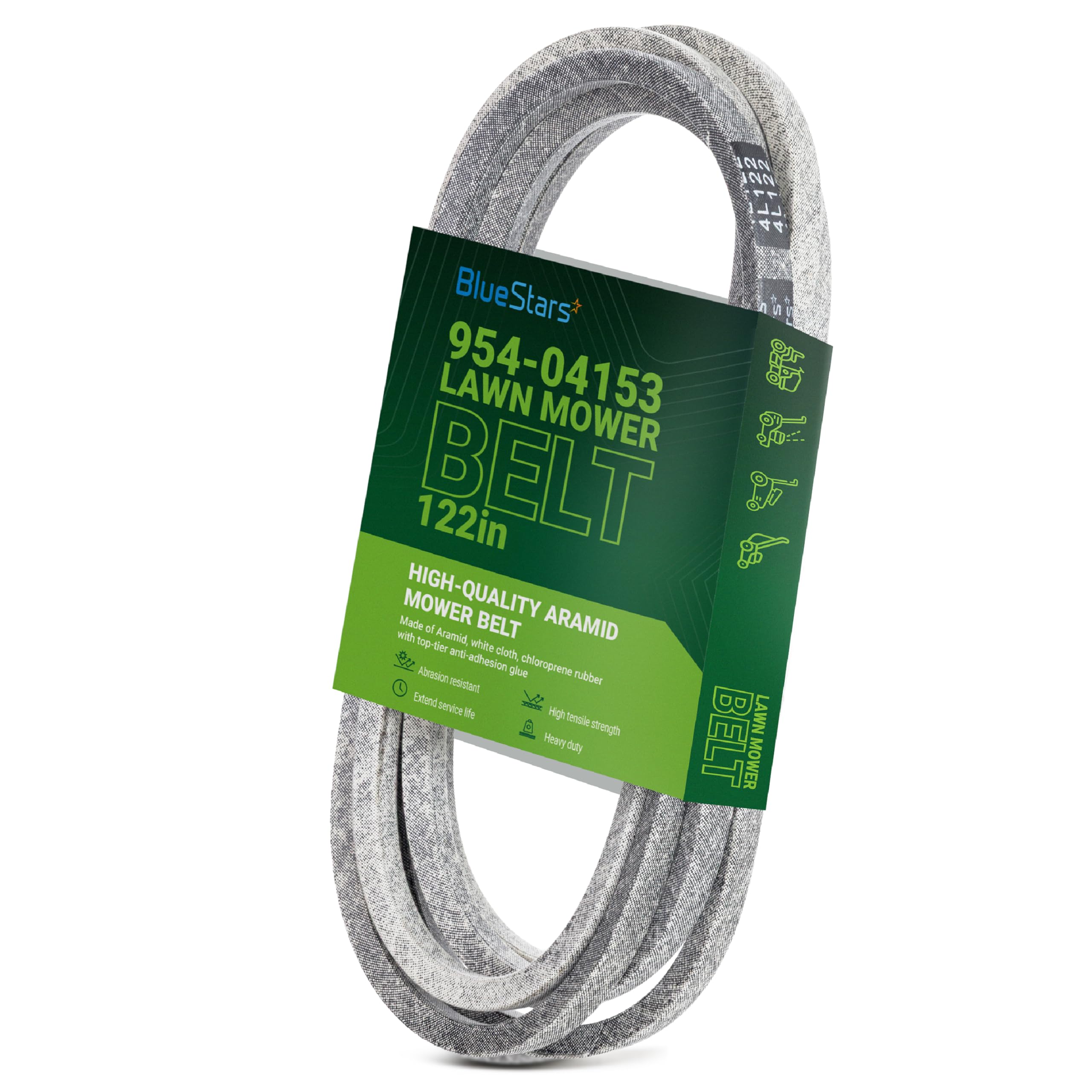 954-04153, 754-04153 Deck Belt | Fits 46" Deck Cub Cadet LT1045 LT1046 i1046 Z-Force S46 | Aramid Cord | 122"