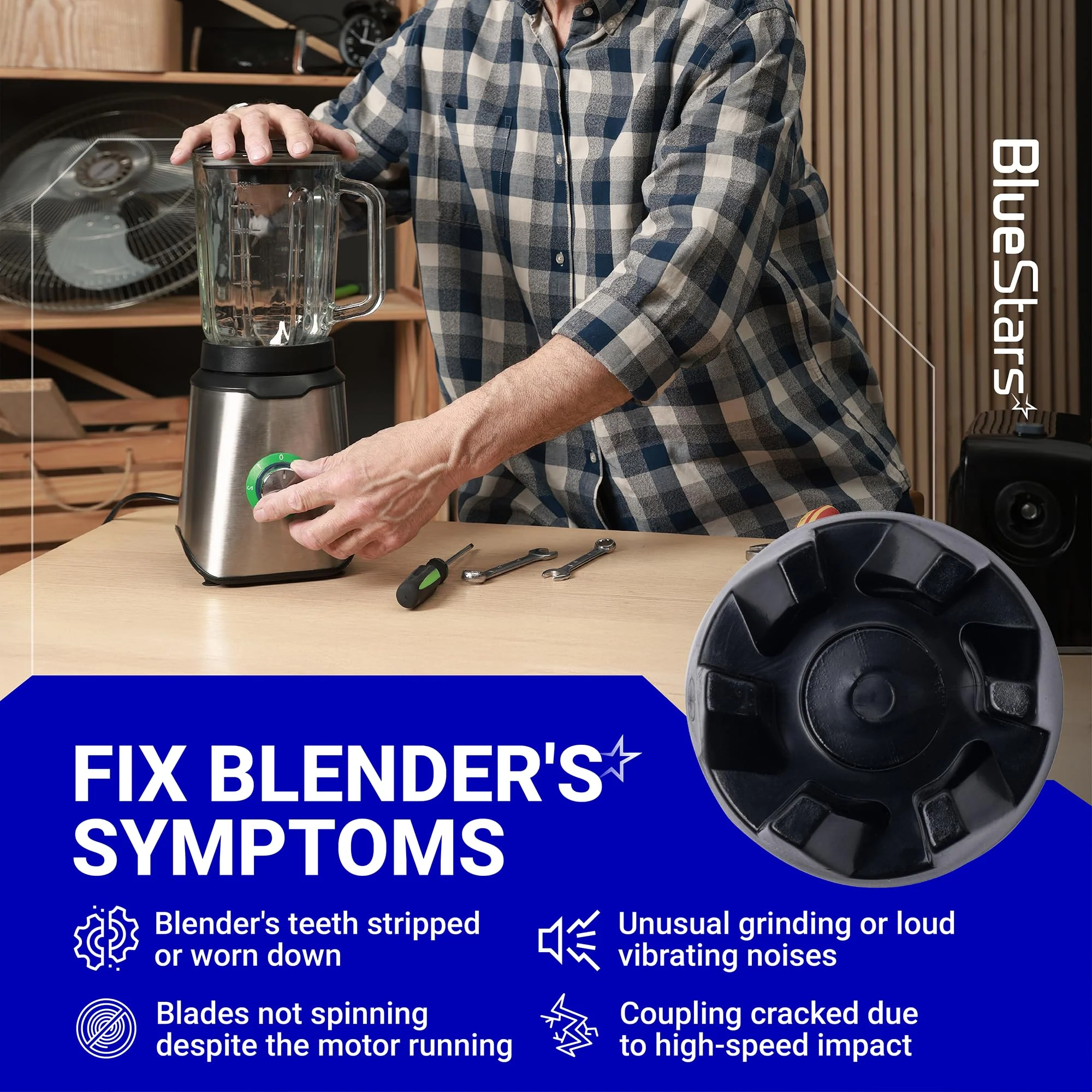 9704230 Blender Drive Coupler with Spanner Kit - For KitchenAid KSB5WH, KSB5, KSB3 - Image 7