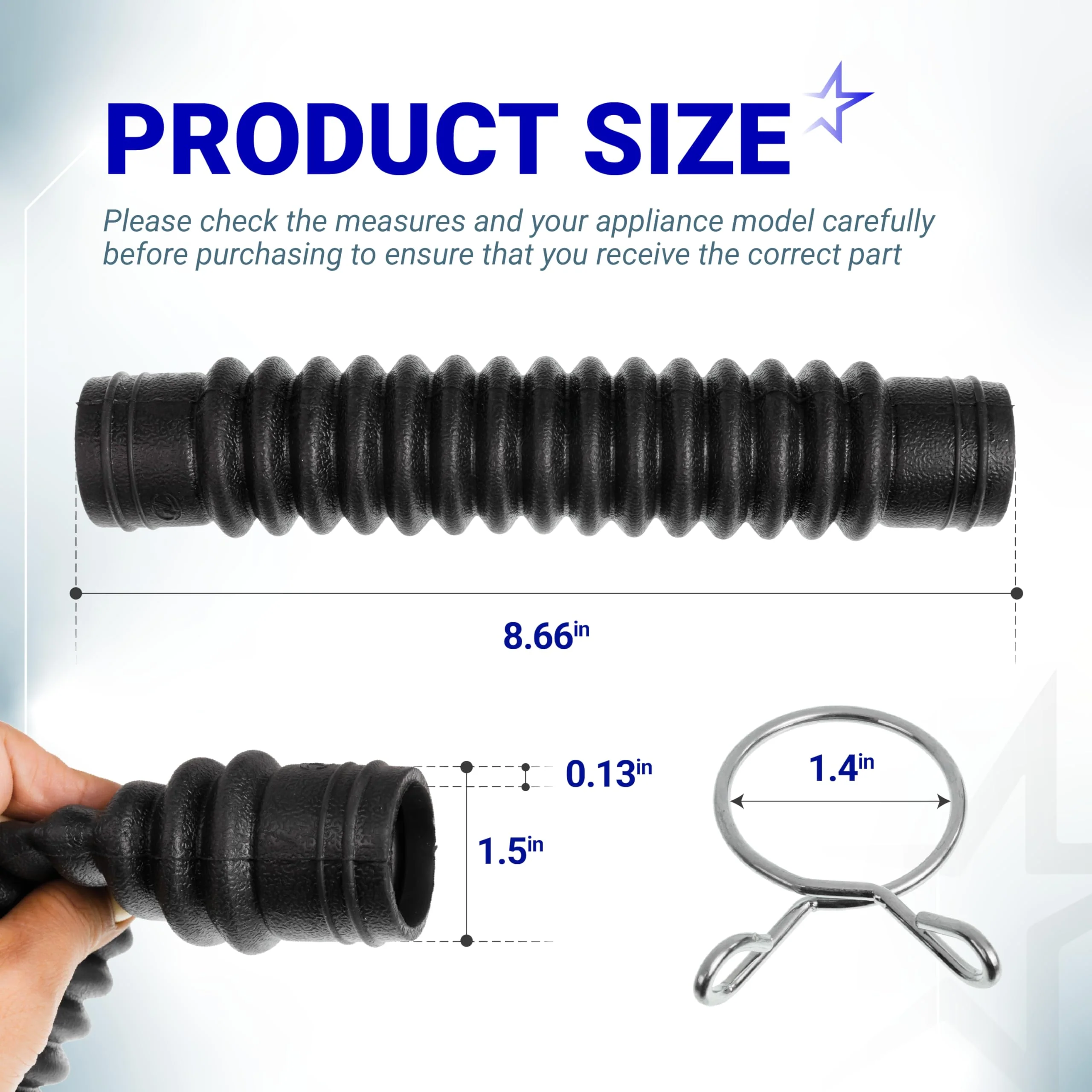 AEM73213001 Washer Drain Hose - For LG Washing Machines - Image 2