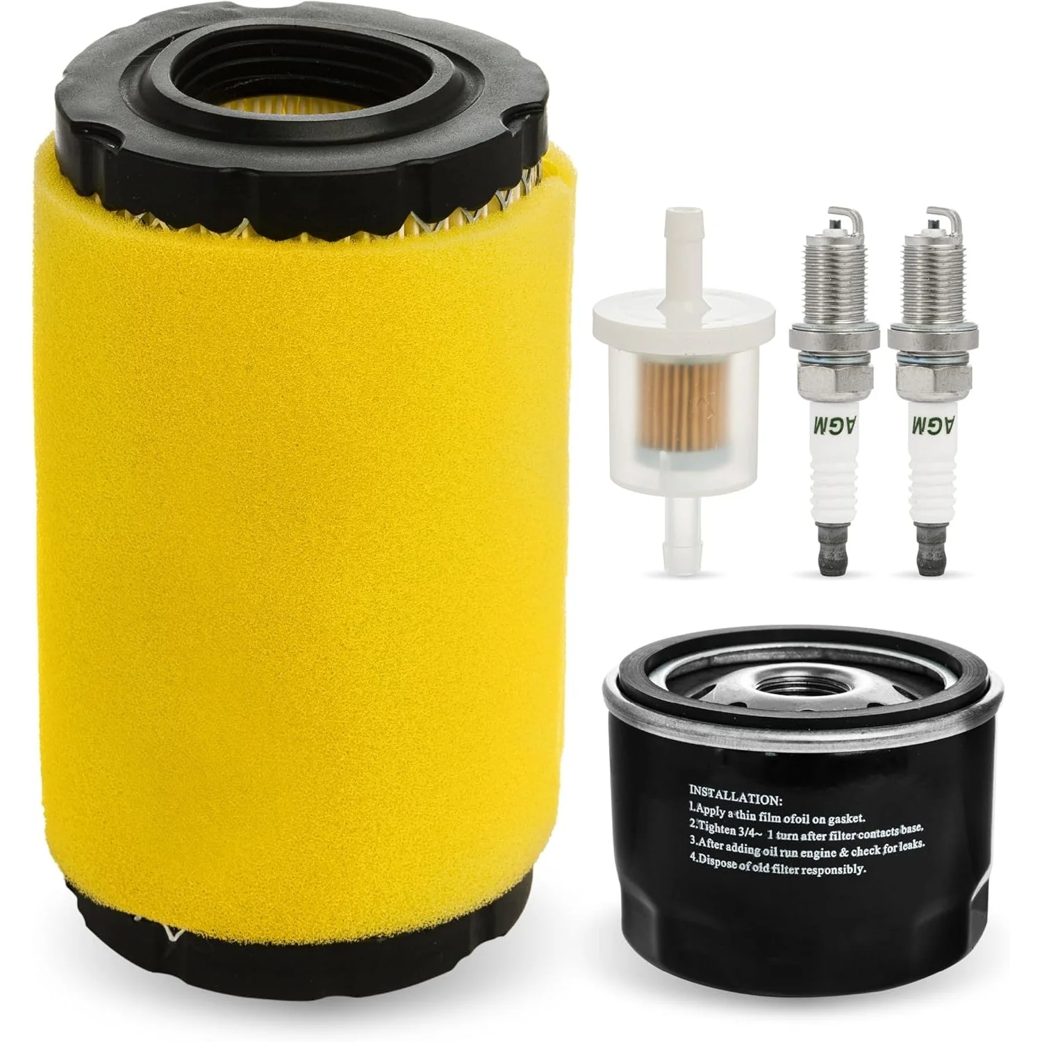 793569 793685 Air Filter & 696854 492932 Oil Filter - Fits Intek 33R877 31Q777 331777 John Deere GY21055 MIU11511