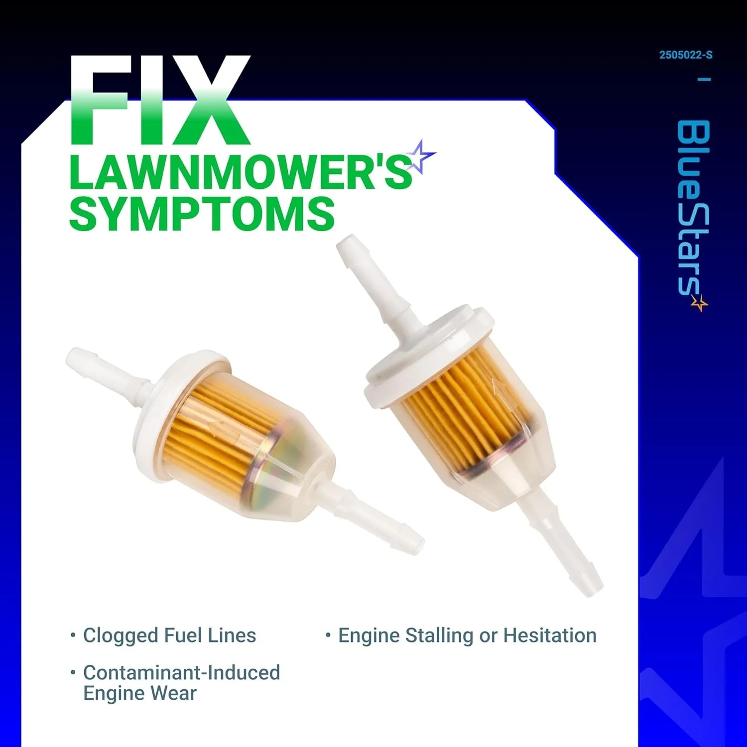 AM116304 Fuel Filter - Fits 1/4" and 5/16" Fuel Line Kohler 25-050-03-S - Replaces 25-050-22-S 71-5960 - 10 Pack - Image 5
