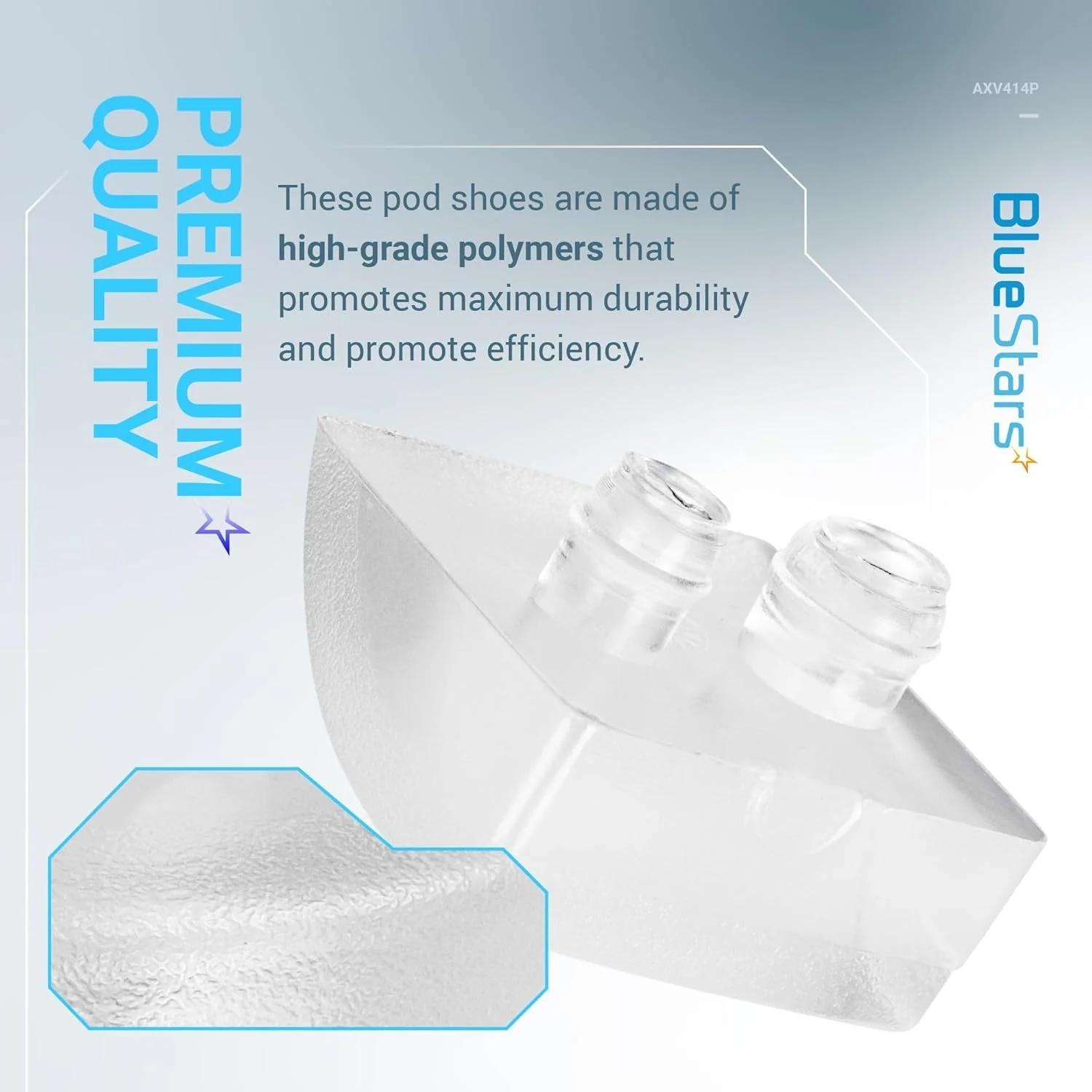AXV414P AXV014P Pool Vac Cleaner Pod Shoe for Hayward Navigator, Pool Vac Cleaners - Replace ProStar HWN115 - 8 Pack - Image 3