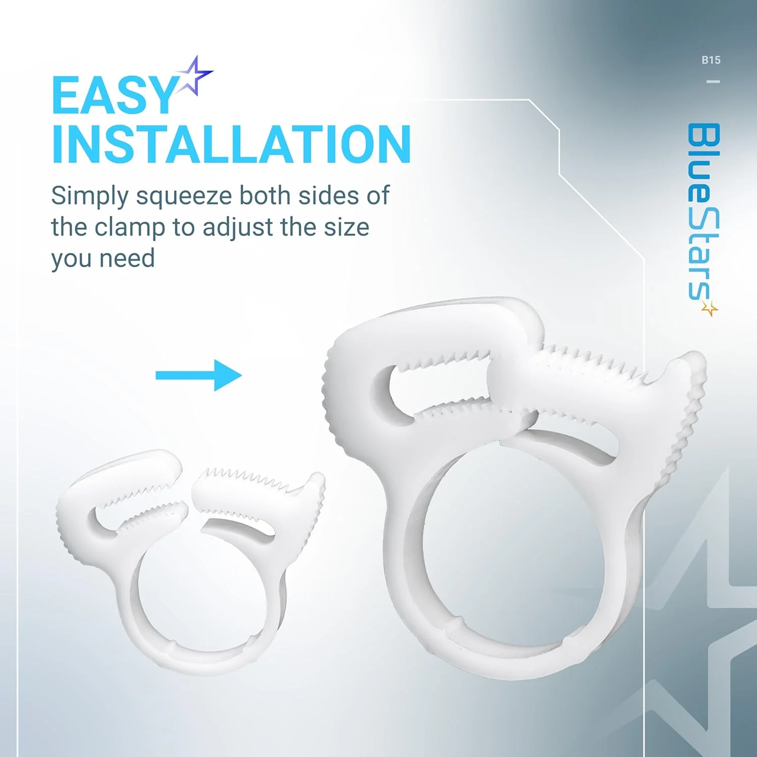 B15 Sweep Hose Attachment Clamp Clasp - For Polaris Pool Cleaners 180, 280, 360, 380, 480 - 6 Pack - Image 5