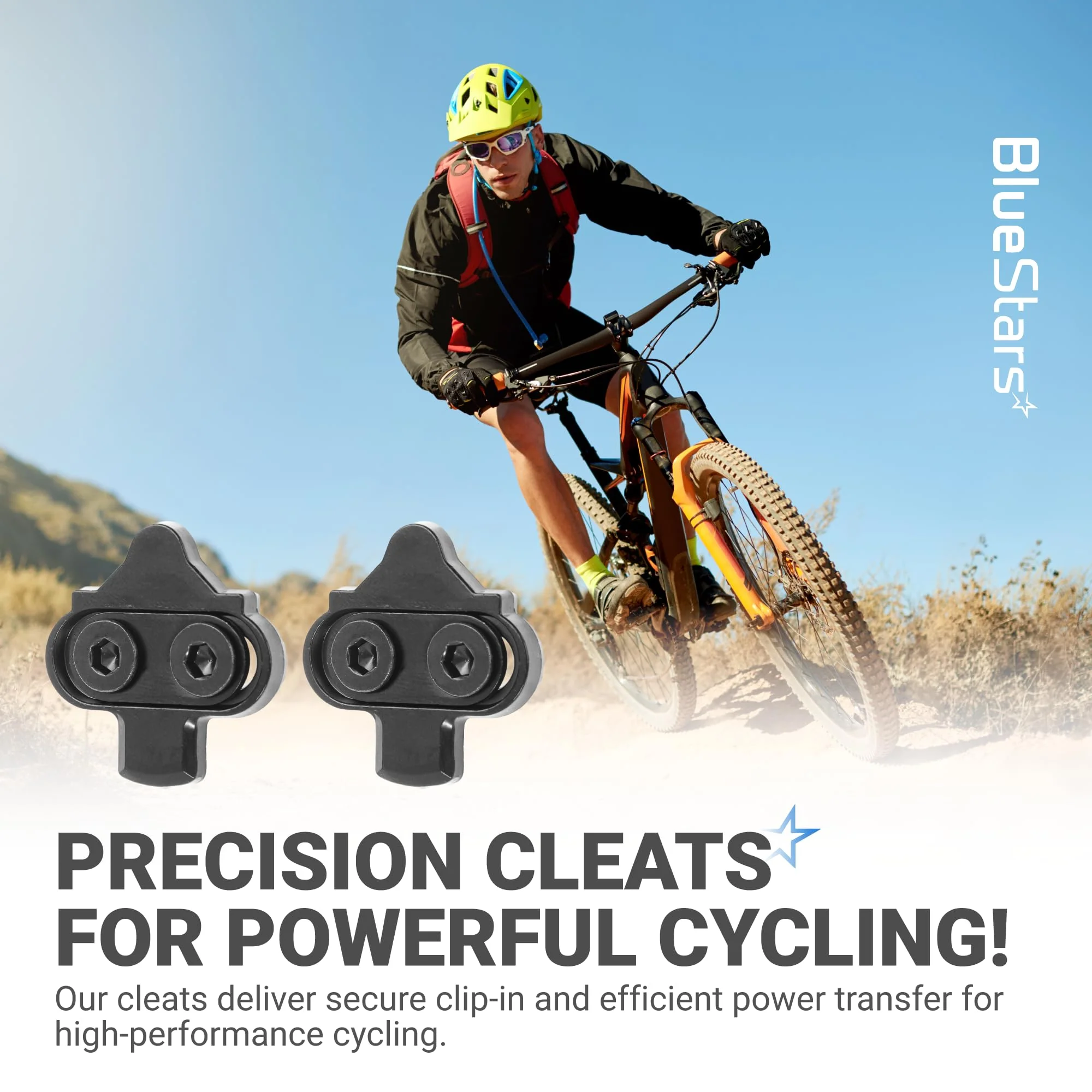 Bike Cleats for Shimano SPD & Look X-Track Pedals - Cycling Cleat for Cycling Shoes - 2 Pack - Image 3