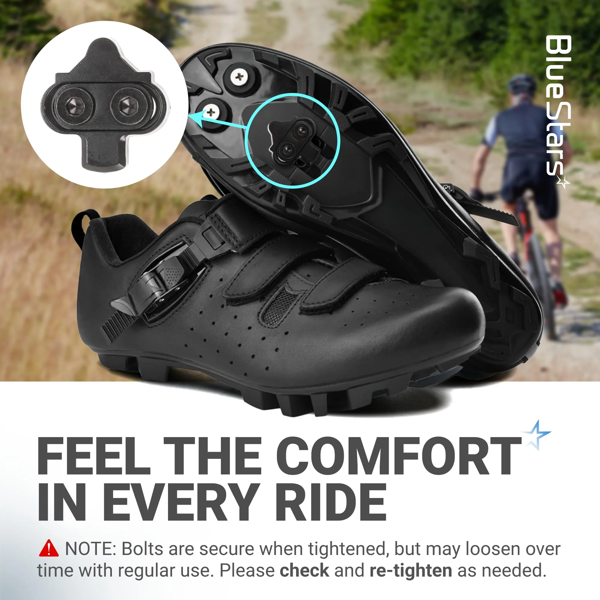 Bike Cleats for Shimano SPD & Look X-Track Pedals - Cycling Cleat for Cycling Shoes - 2 Pack - Image 6