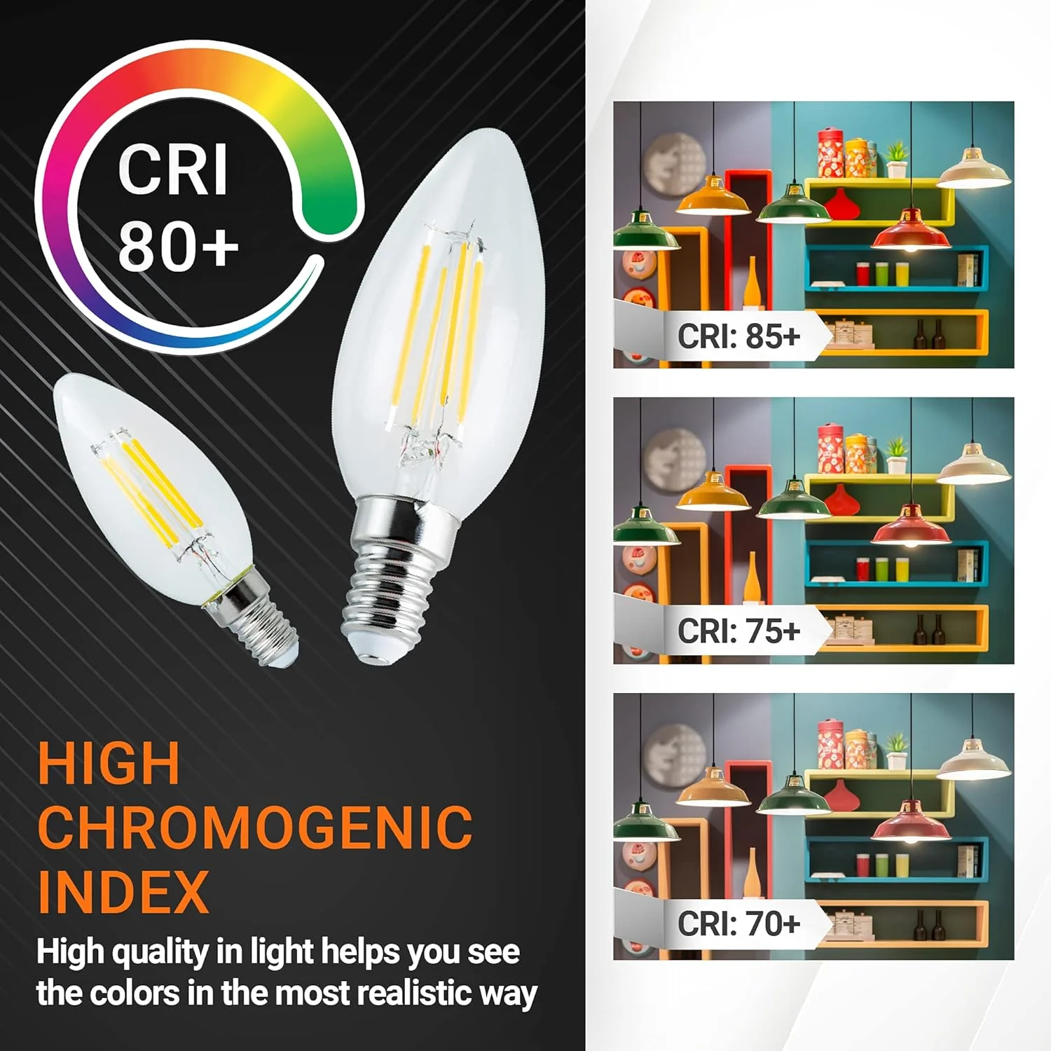 C35 E14 European Base LED Bulb - 6 Pack - Image 5