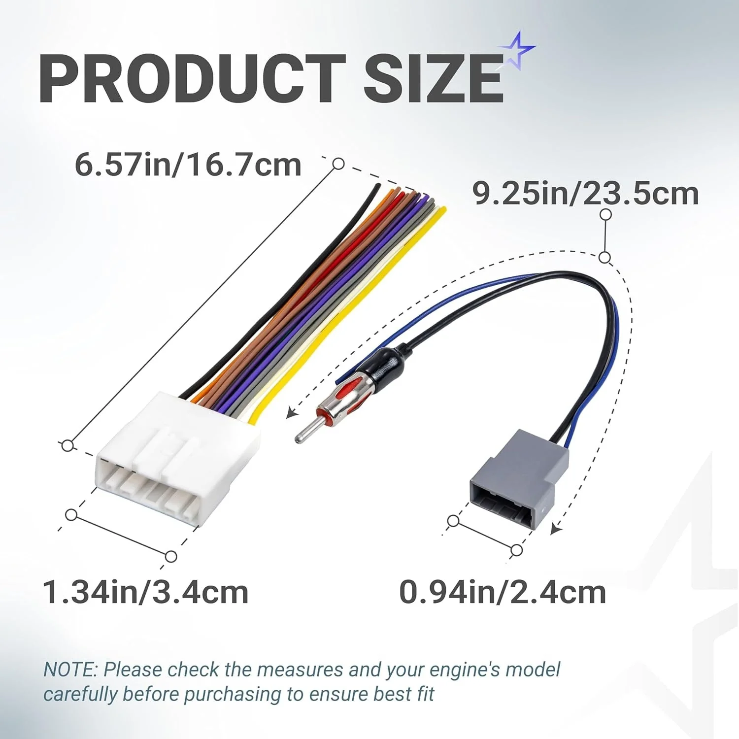 Car Radio Wiring Harness Connector with Athena Adapter - For Nissan 2007-2019, Infiniti 2008-2013, Subaru 2008-2013 - Image 2
