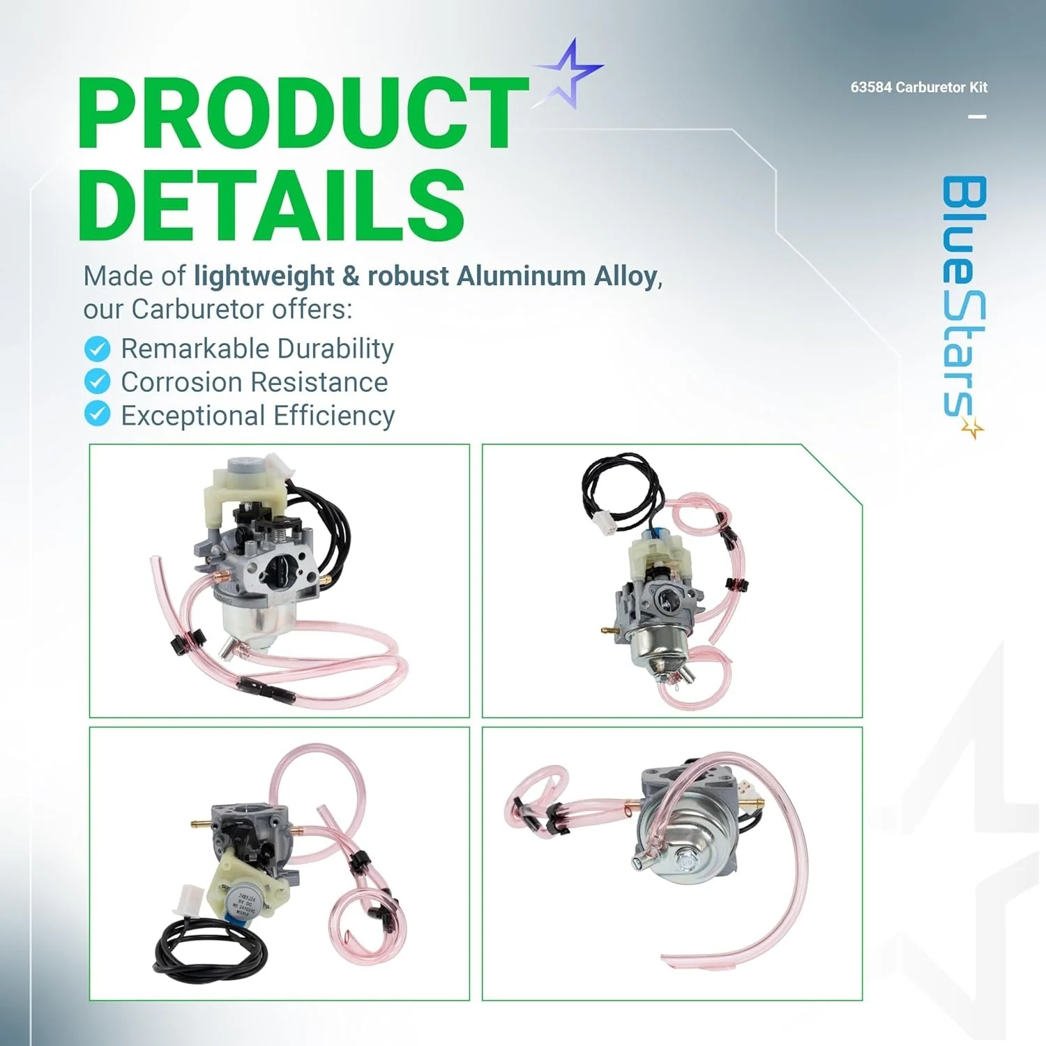 63584 Carburetor Kit - Fits Huayi Predator 3500W Inverter Generator 63584 Carb - Replaces 16100-ZL0-D66 16100-Z0V-D12 - Image 7