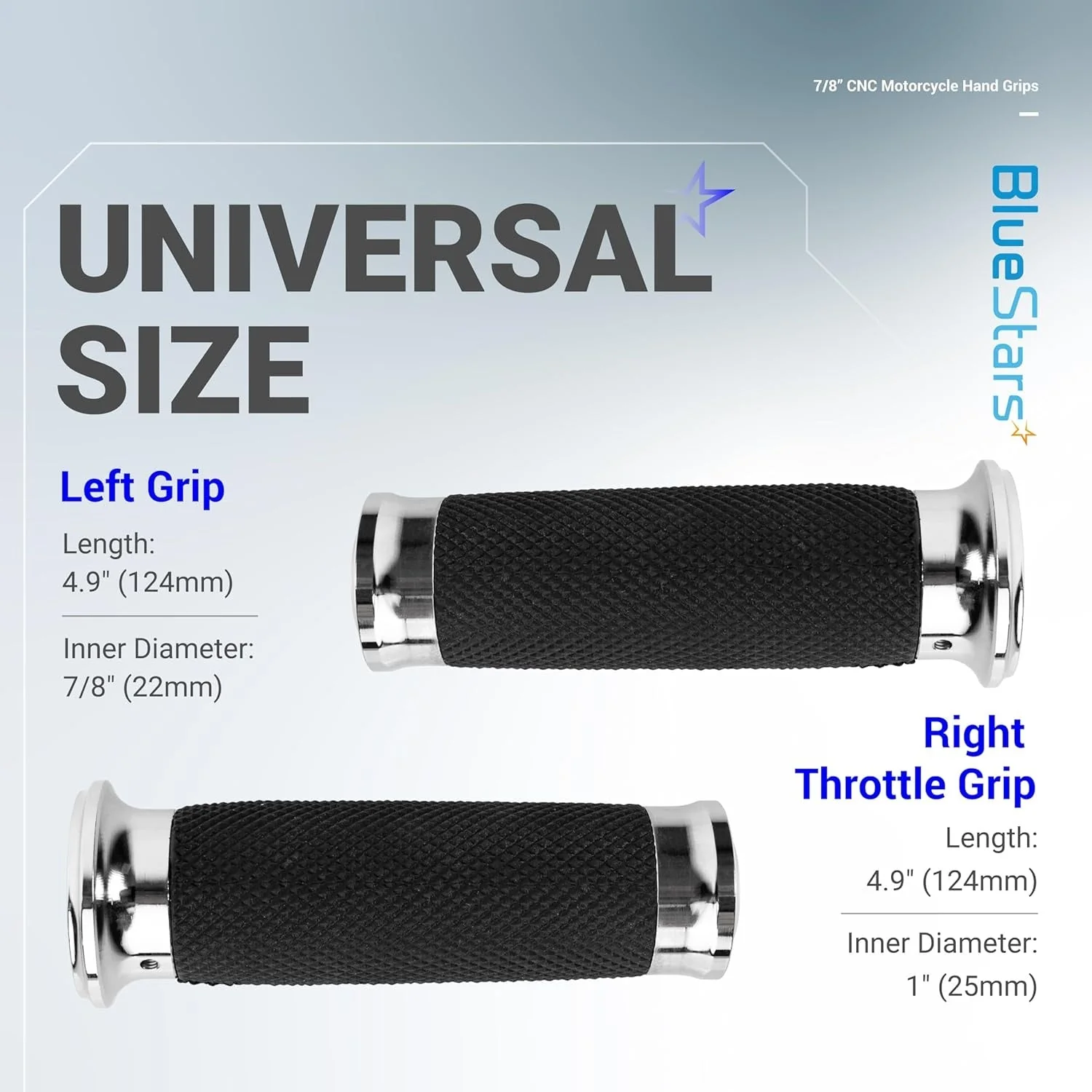 Motorcycle Hand Grips 1" Handlebars - For Harley Sportster Honda Yamaha Suzuki Kawasaki Softail Bobber Chopper Motorcycles - Image 6