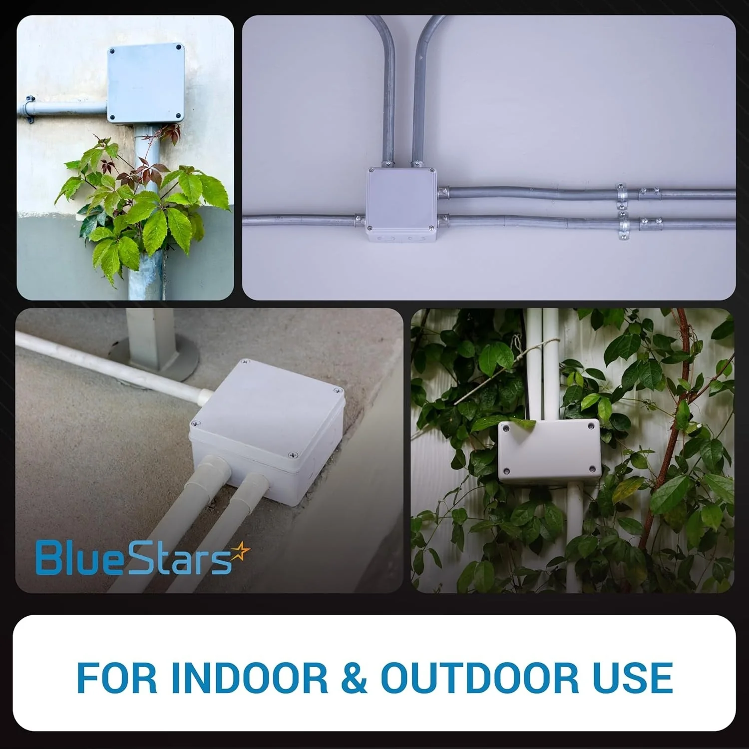 Clear Junction Box IP67 (8.98" x 5.04" x 7.01") - Electrical Enclosure with Mounting Plate - Image 6