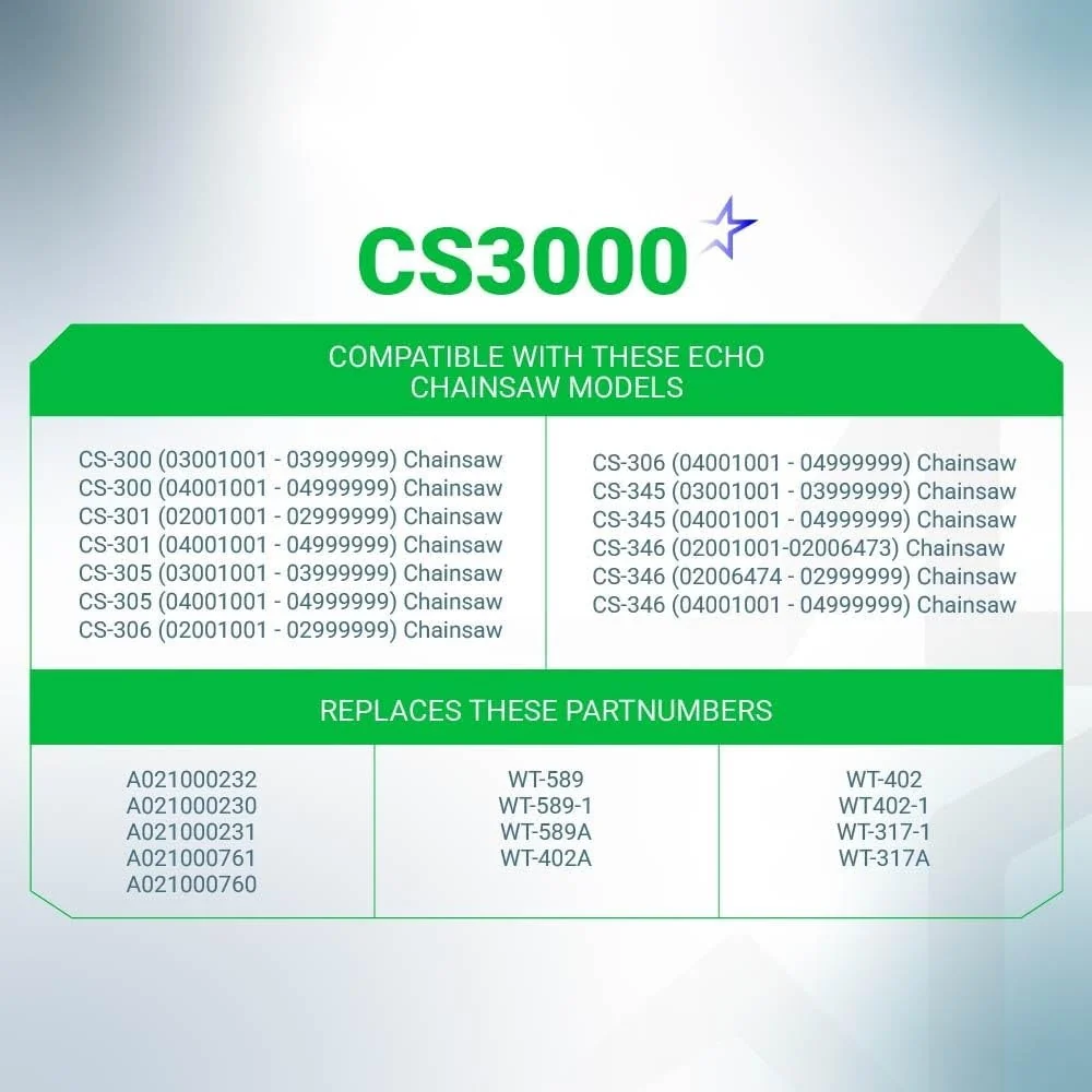CS3000 WT-589 Carburetor - For Echo CS300 CS301 CS305 CS306 Chainsaw Echo Walbro - Image 5