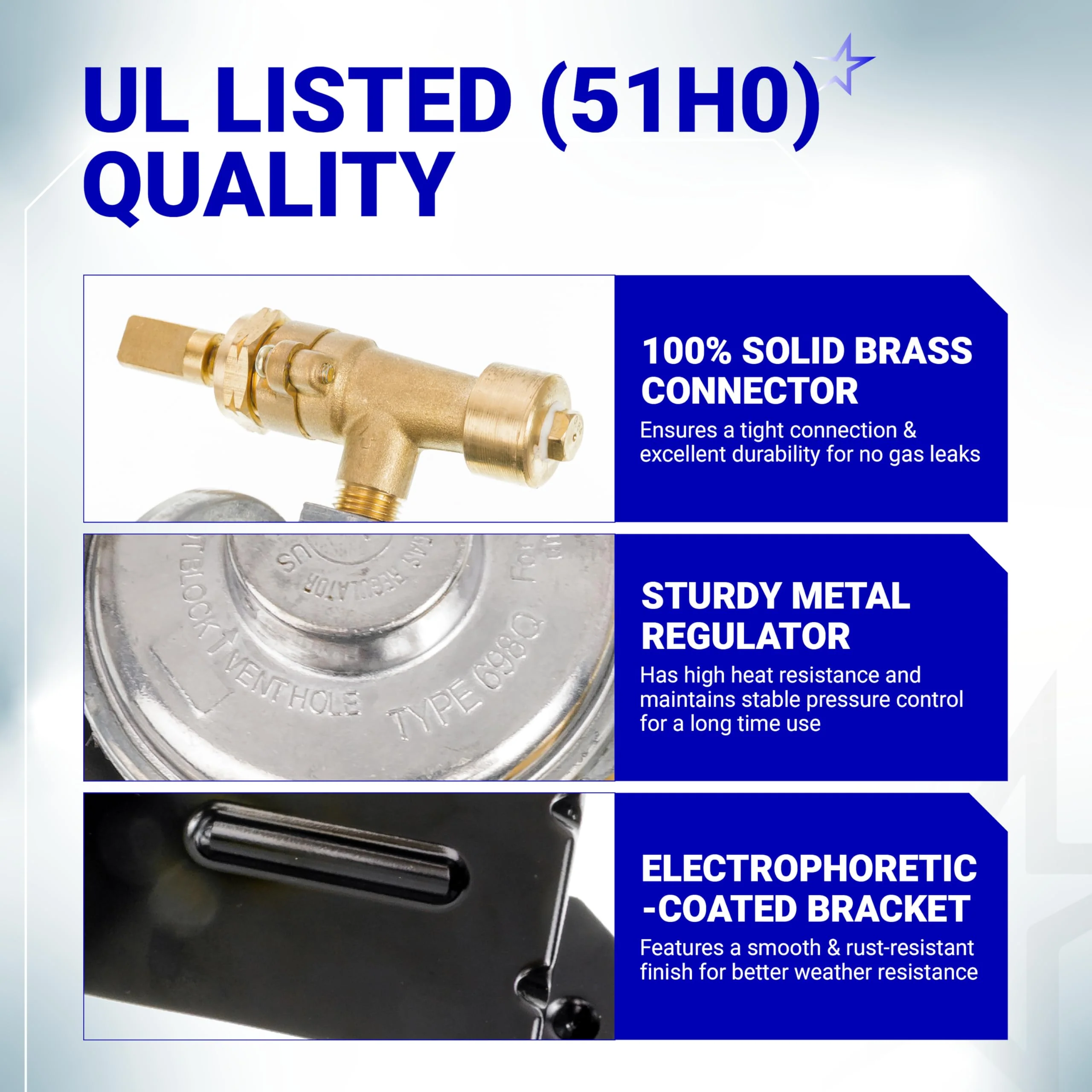 [CSA Certified] 64866 Weber Gas Grill Valve Regulator - Fit Q1000 Q1200, Control Valve Regulator for Weber - Image 5