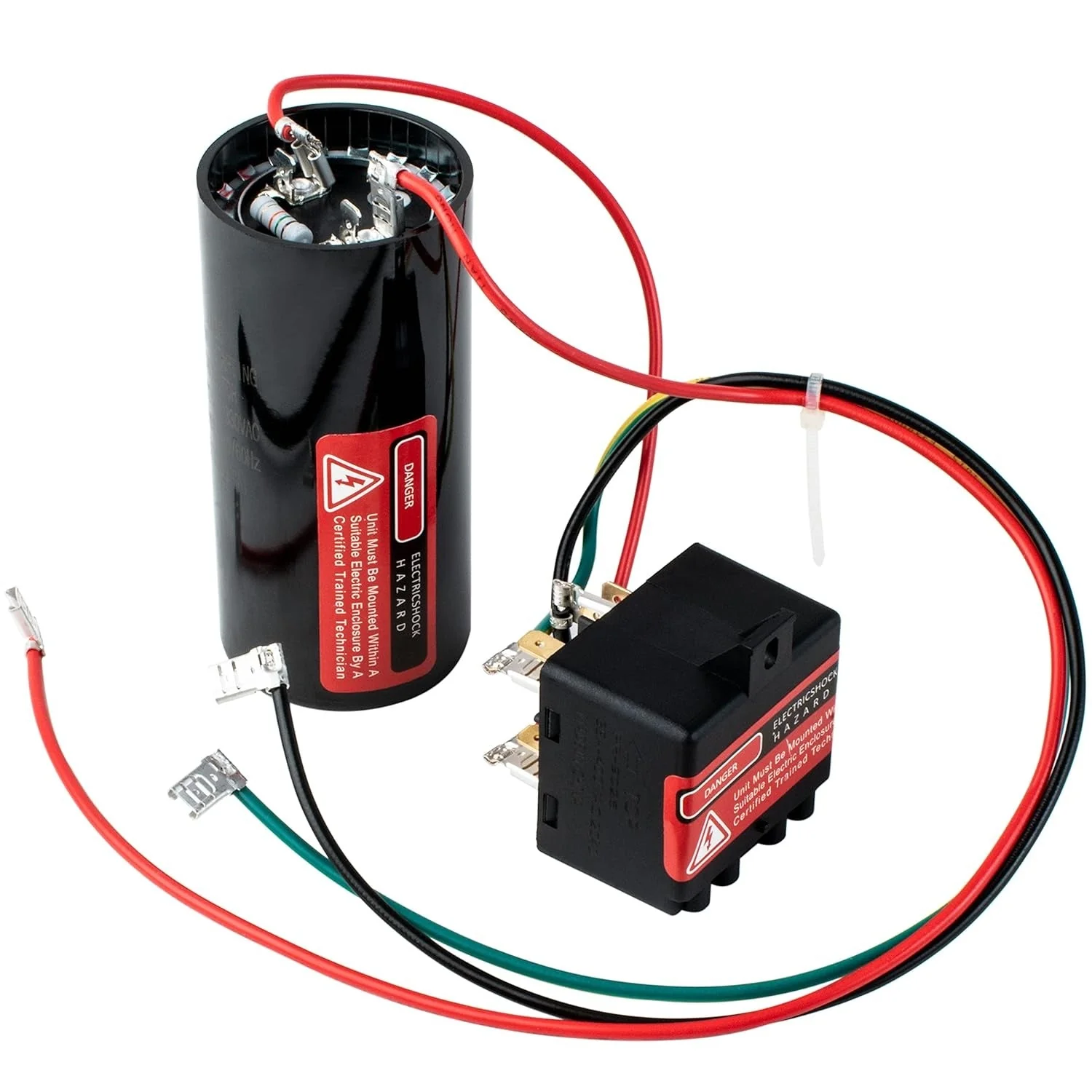 CSR-U2 Hard Start Capacitor Kit - Fits Air Conditioner 3 1/2 to 5 Ton Units