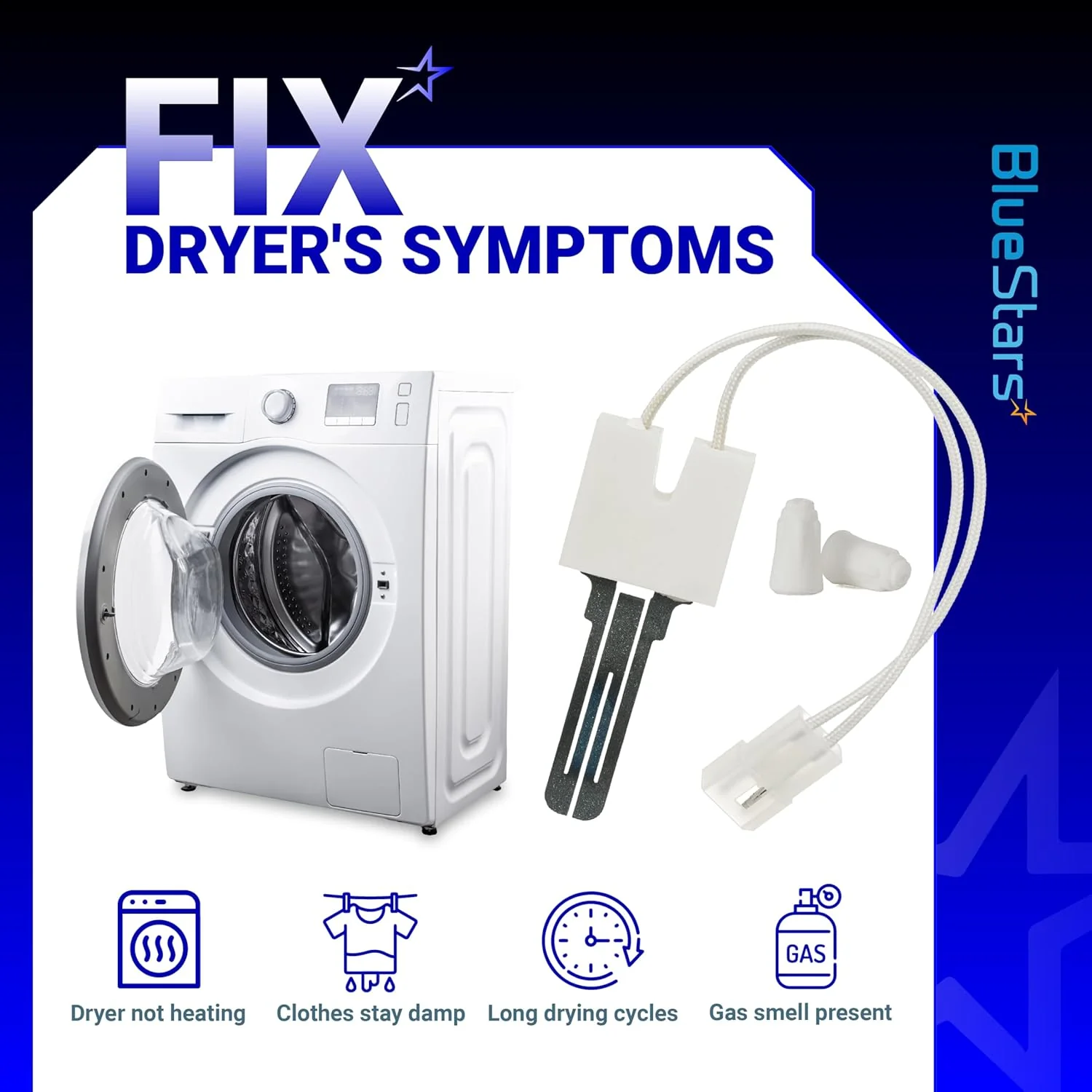 DC47-00022A Dryer Igniter for Samsung Kenmore Amana Maytag - Image 6
