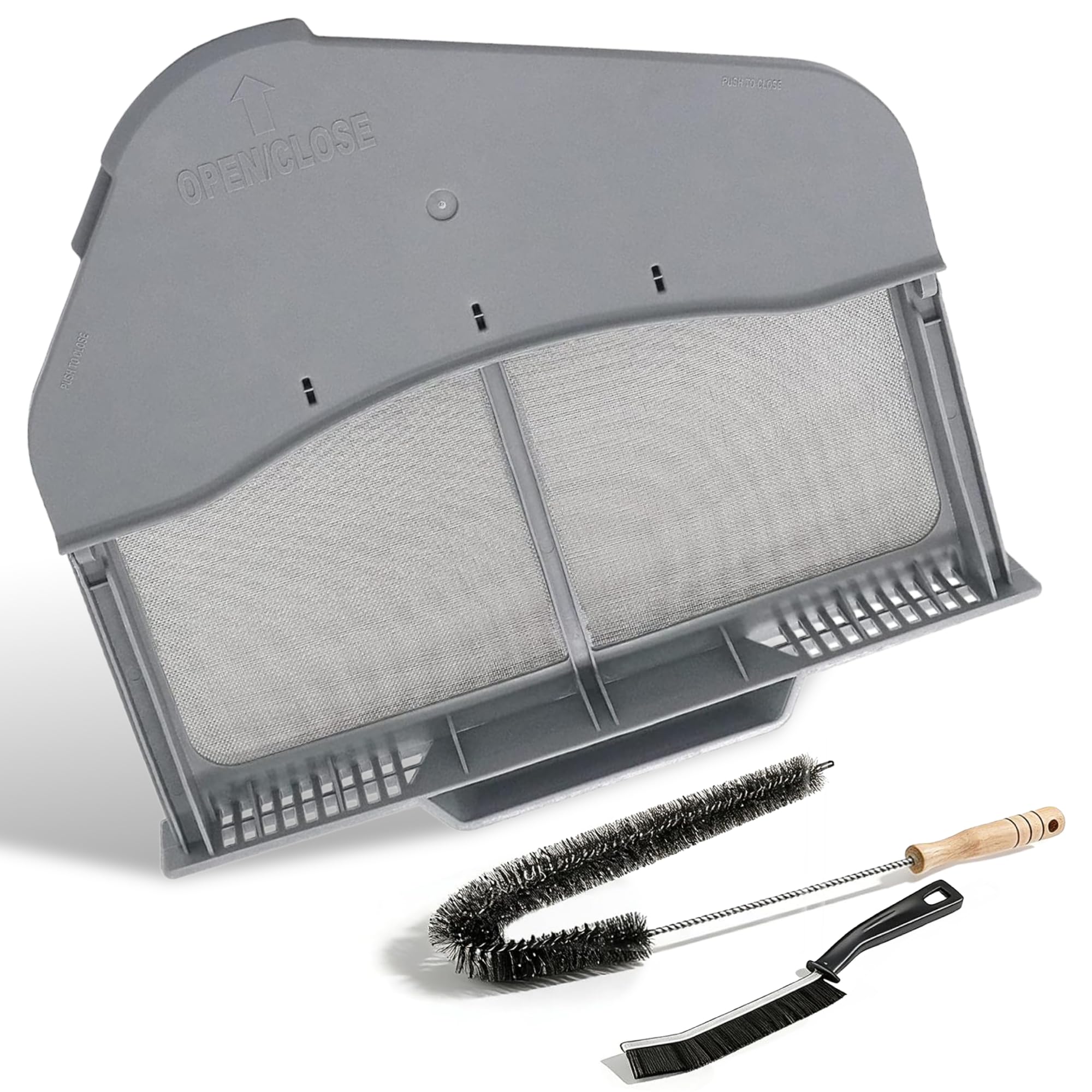 DC97-16742A Dryer Lint Filter Replacement for Samsung Dryer - with Flap & Cleaning Brushes