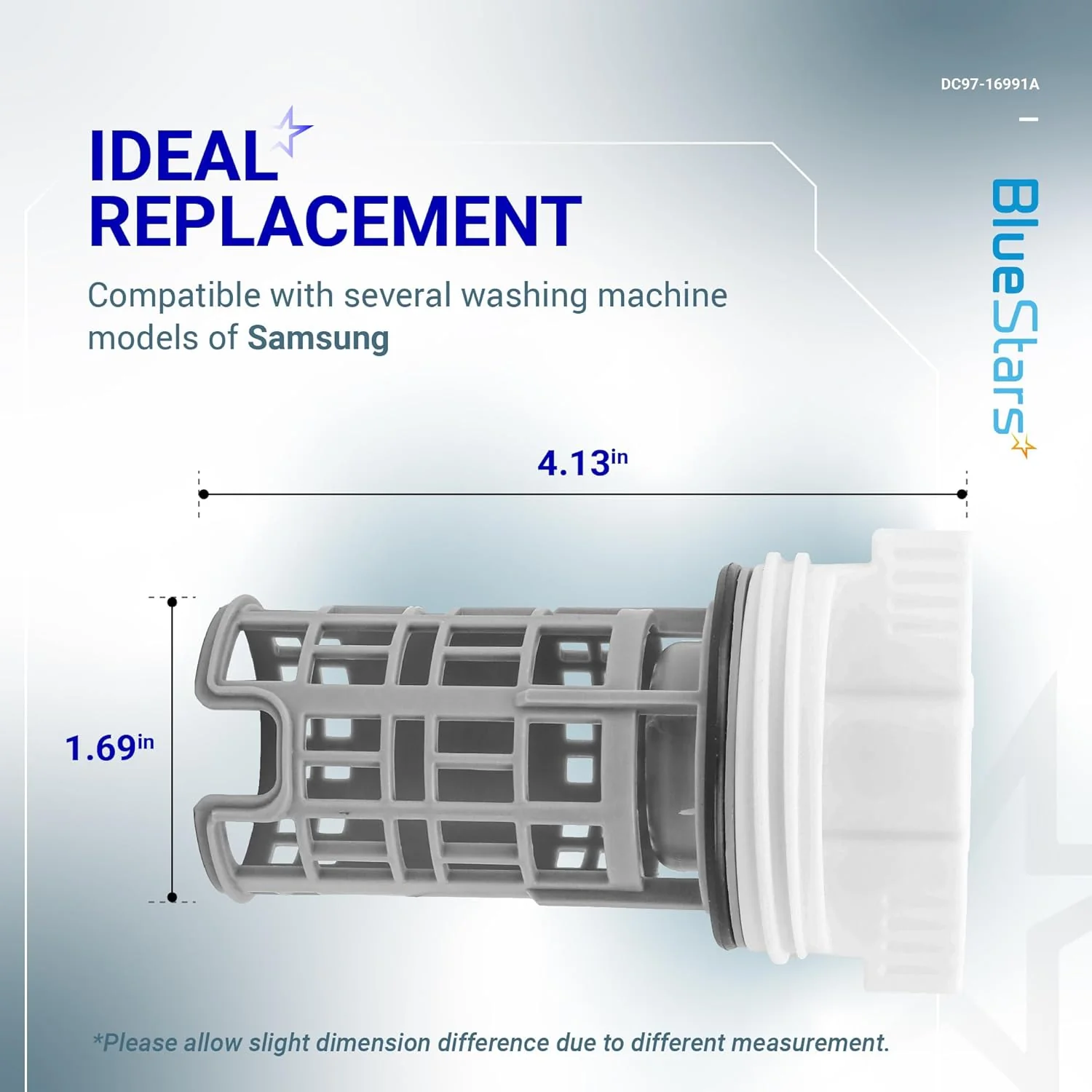 DC97-16991A Washer Drain Pump Filter for Samsung Washing Machines - Image 3