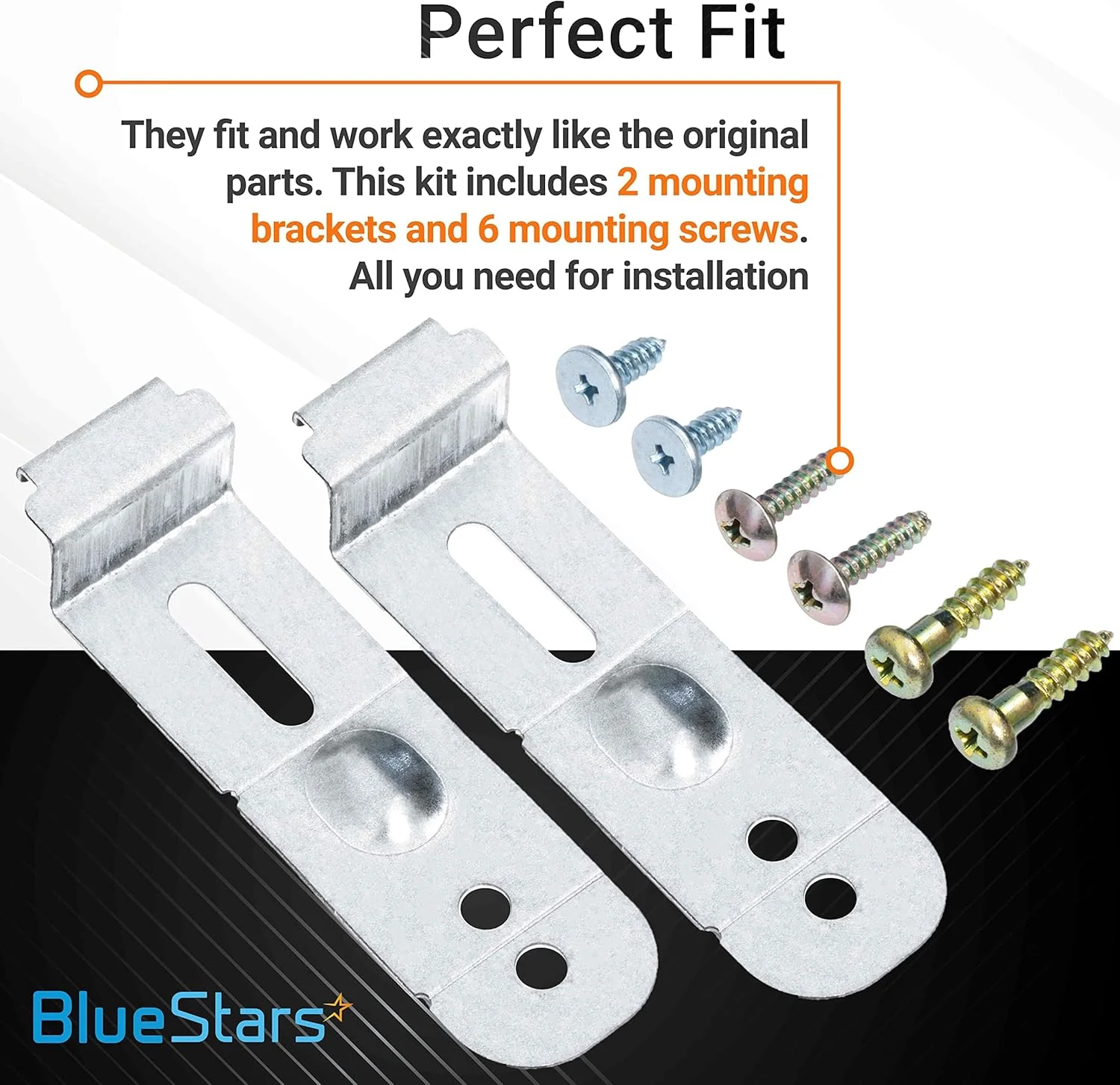 DD94-01002A Dishwasher Mounting Bracket Assembly Kit for Samsung Dishwashers - Includes 2 Brackets, 6 Screws - Image 3