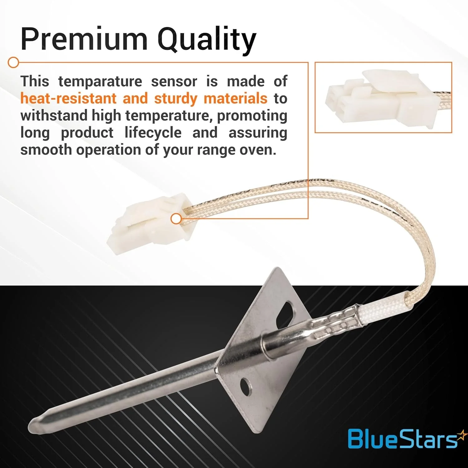 DG32-00002B EBG61305805 Range Oven Temperature Sensor Probe for Samsung & LG Oven - Image 5