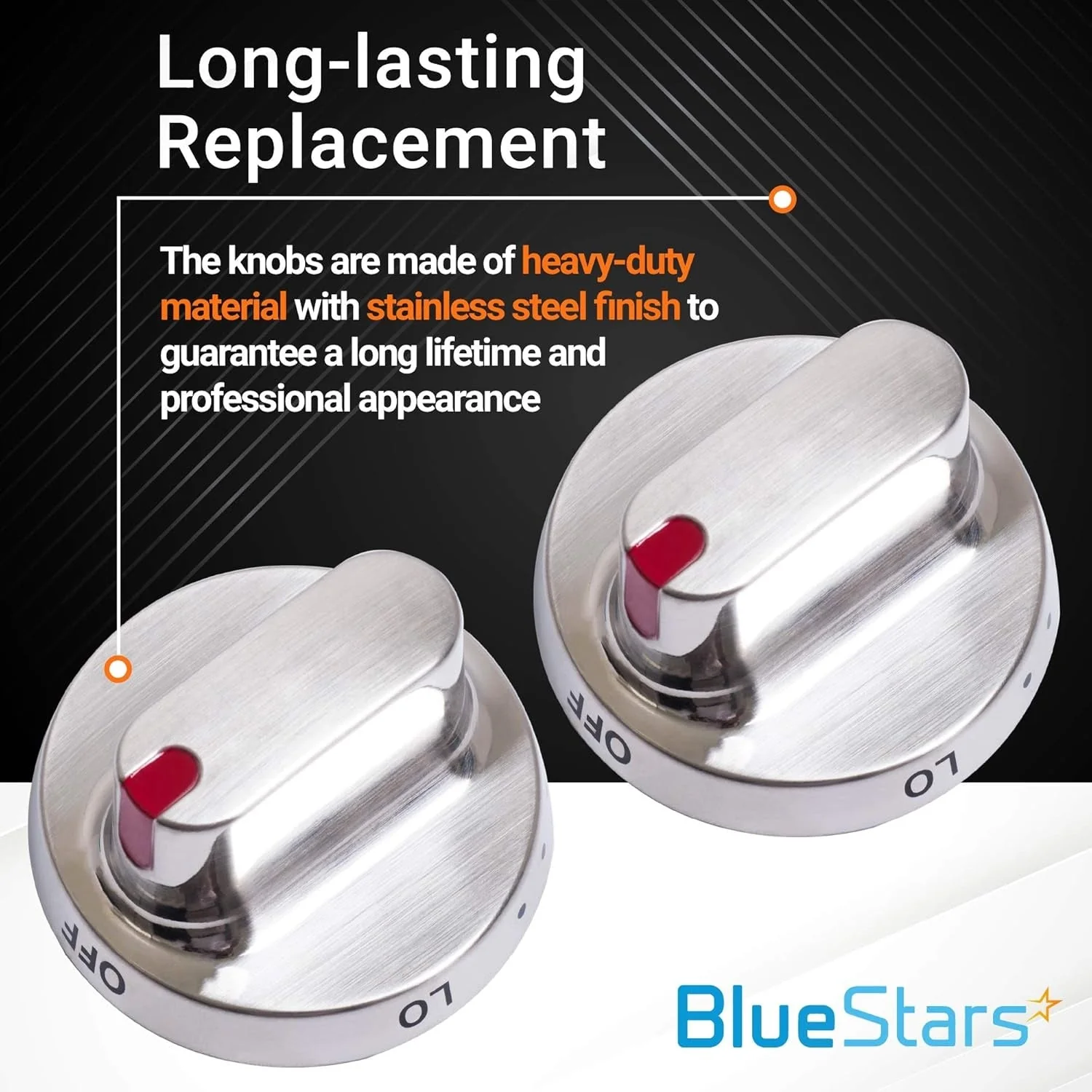 DG64-00472A DG64-00347A Samsung Stove Knobs - For Samsung Range Ovens - 5 Pack - Image 5