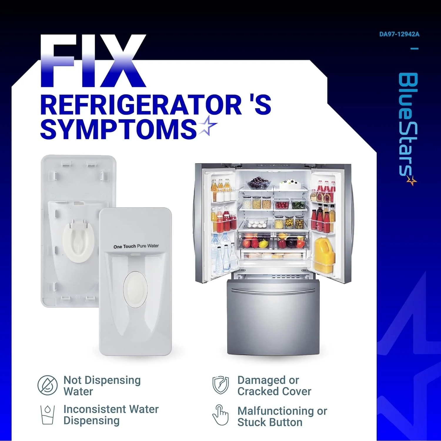 DA97-12942A Assy Dispenser Cover - For Samsung Refrigerators - Image 6