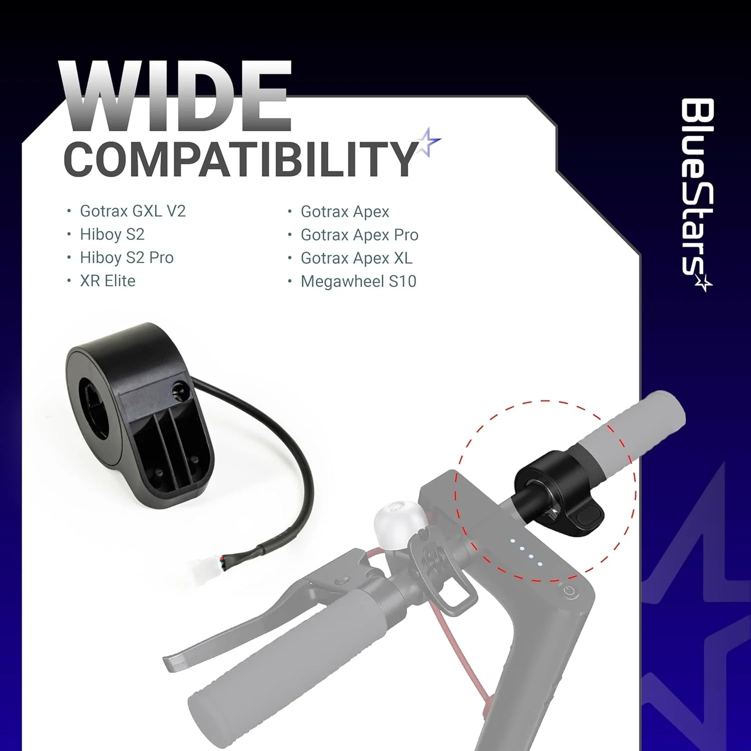 Electric Scooter Thumb Throttle For GXL V2/Apex/Apex Pro/Apex XL/XR Elite - Image 3