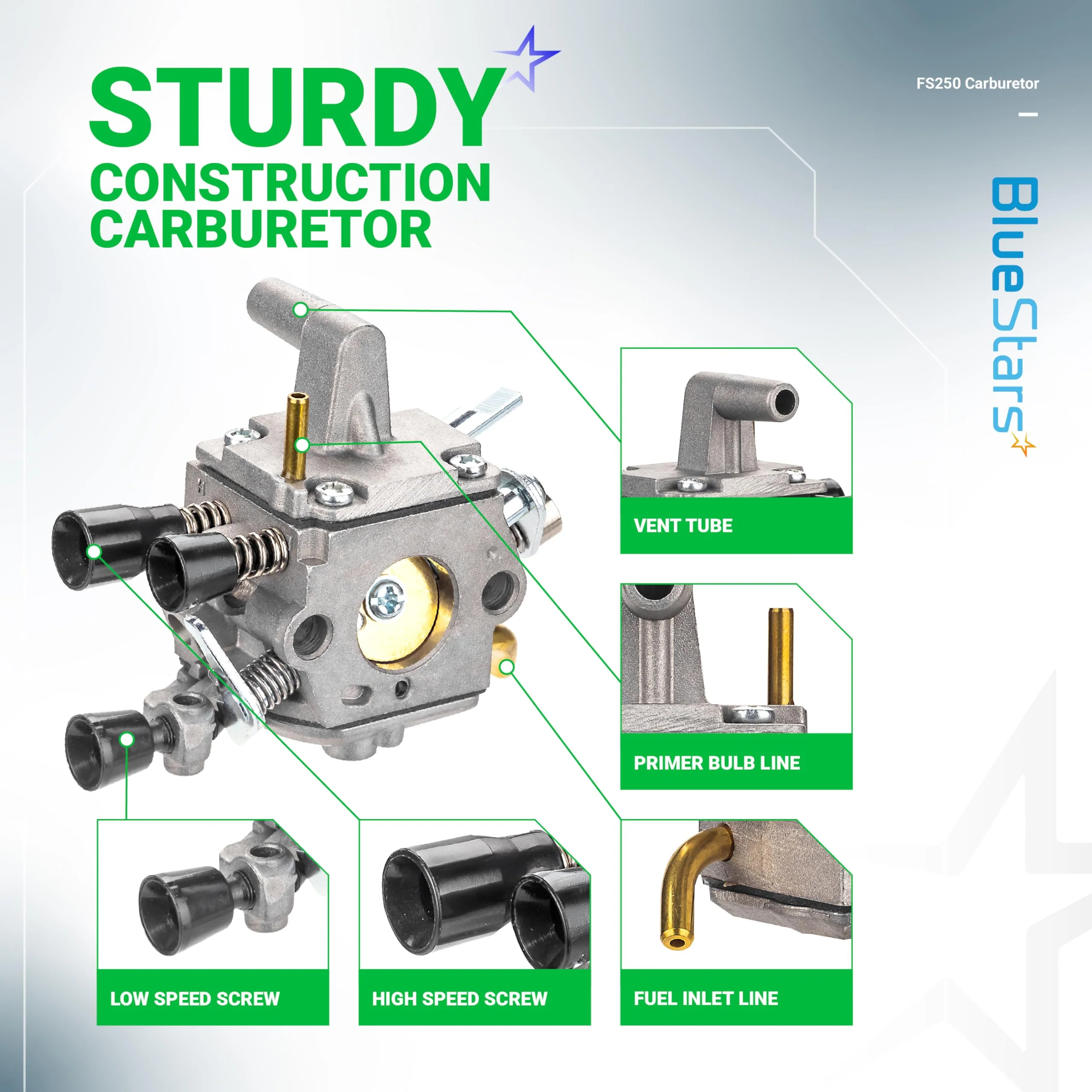 FS250 Carburetor - Fits FS250R FS120 FS120R FS200 - Replaces 4134-120-0603 - Image 6