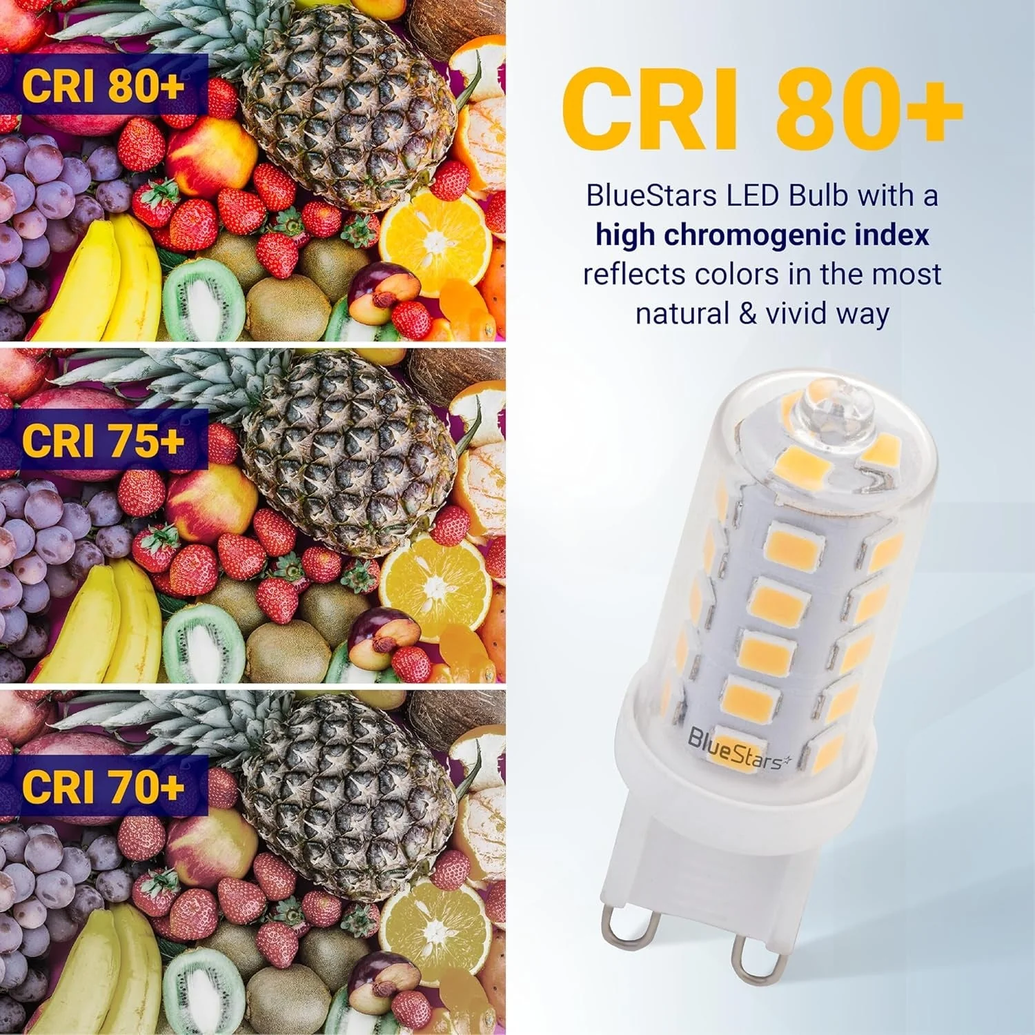 G9 LED Bulbs, 4W (40W Equivalent), Warm White, Dimmable, No-Flicker - 10 Pack - Image 5