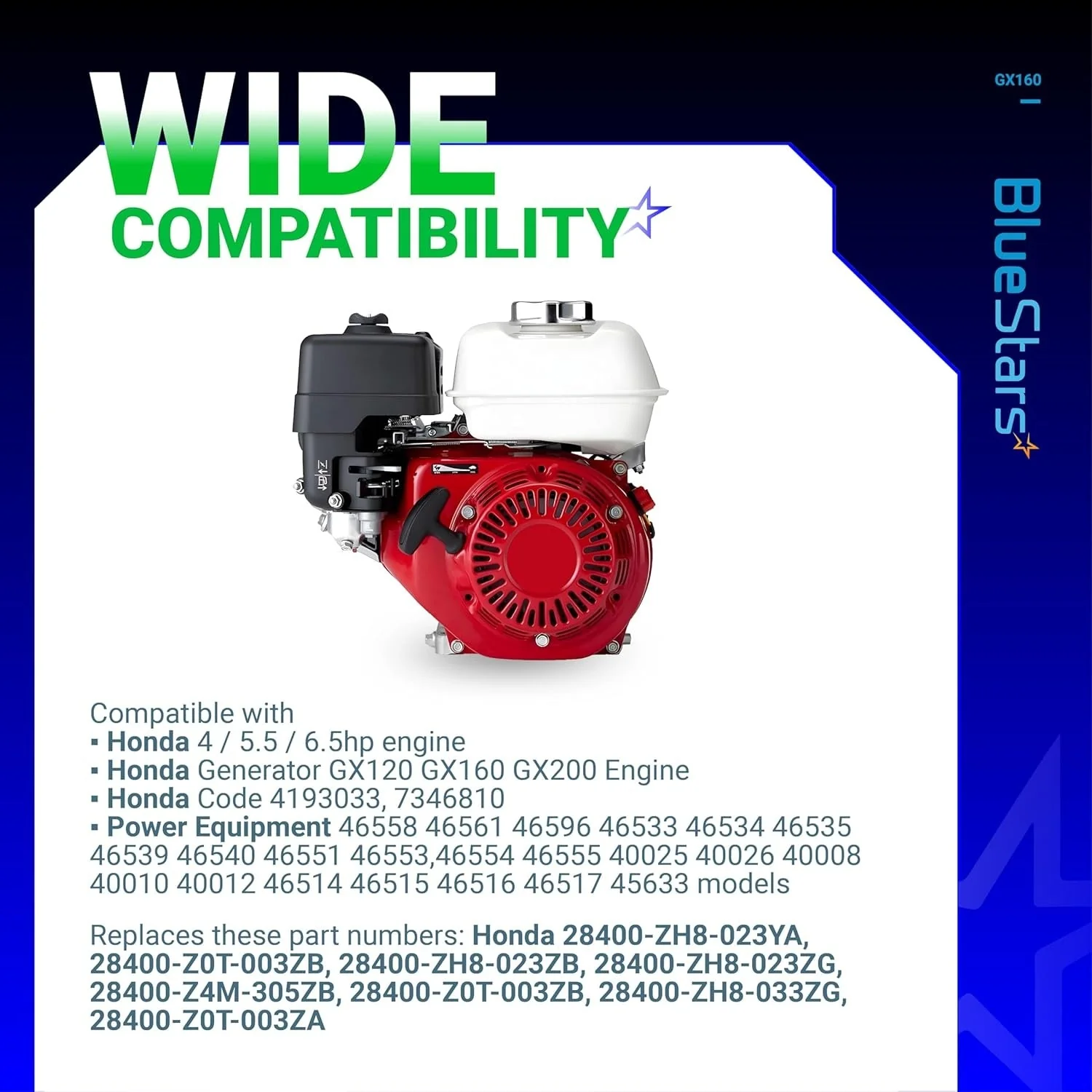 GX160 Recoil Starter with Pull Rope - Fits Honda GX120 GX160 GX200 Pull - Replaces 28400-Z0T-003ZB 28400-ZH8-023ZB - Image 5