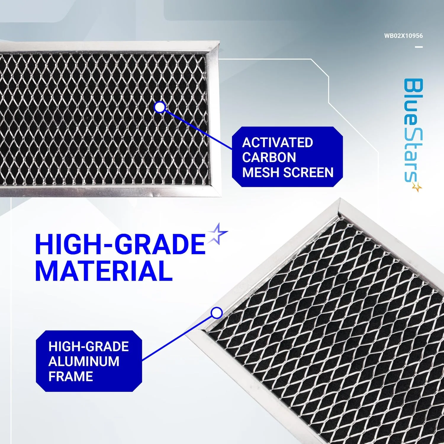 JX81H WB02X10956 Microwave Filter 8.67" x 3.95" for GE Samsung Microwave - 2 Pack - Image 3