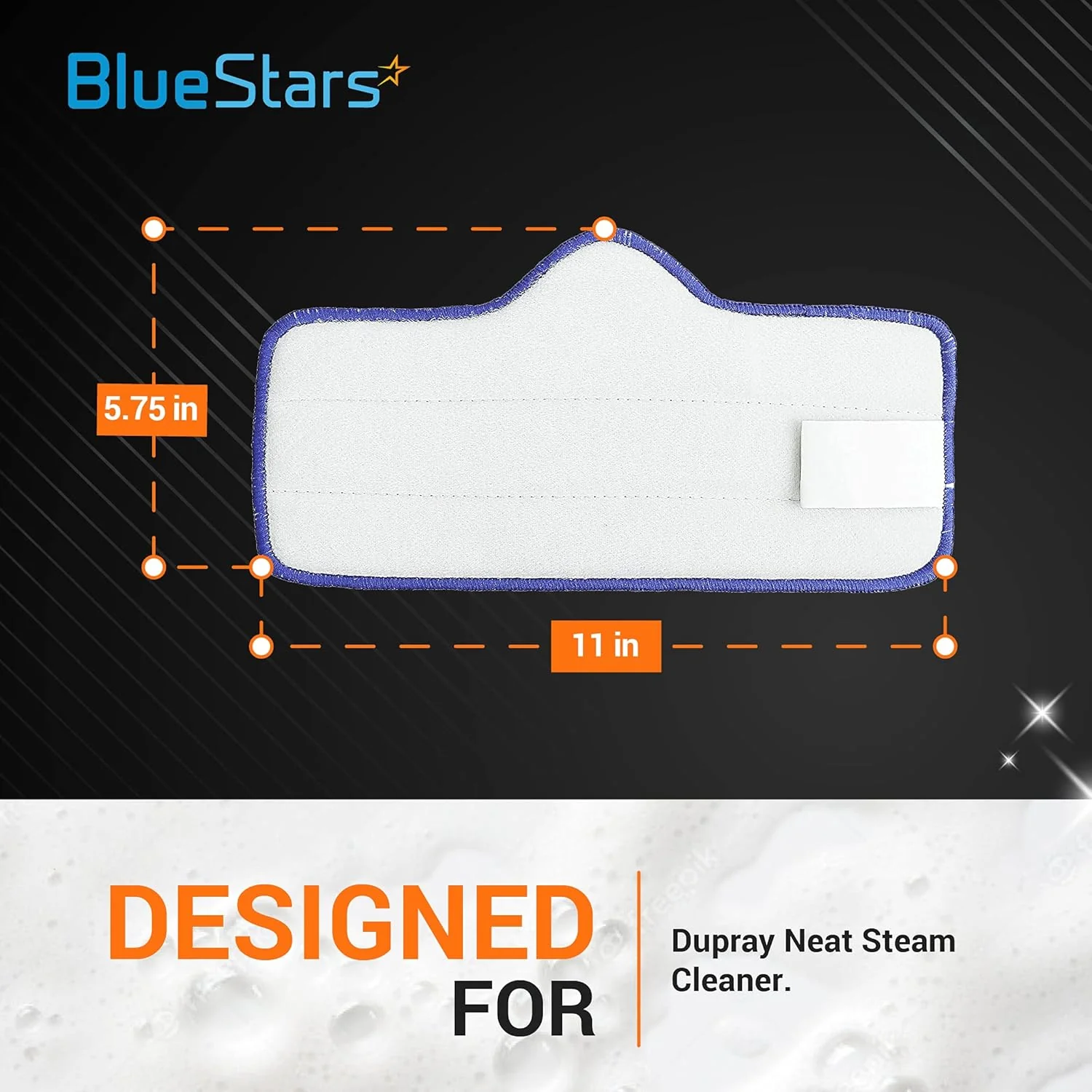 Microfiber Pad for Dupray Neat Steam Cleaner - Designed for Multiple Surfaces, Effectively Clean Hardwood, Tile & Stone Floors - 6 Pack - Image 3