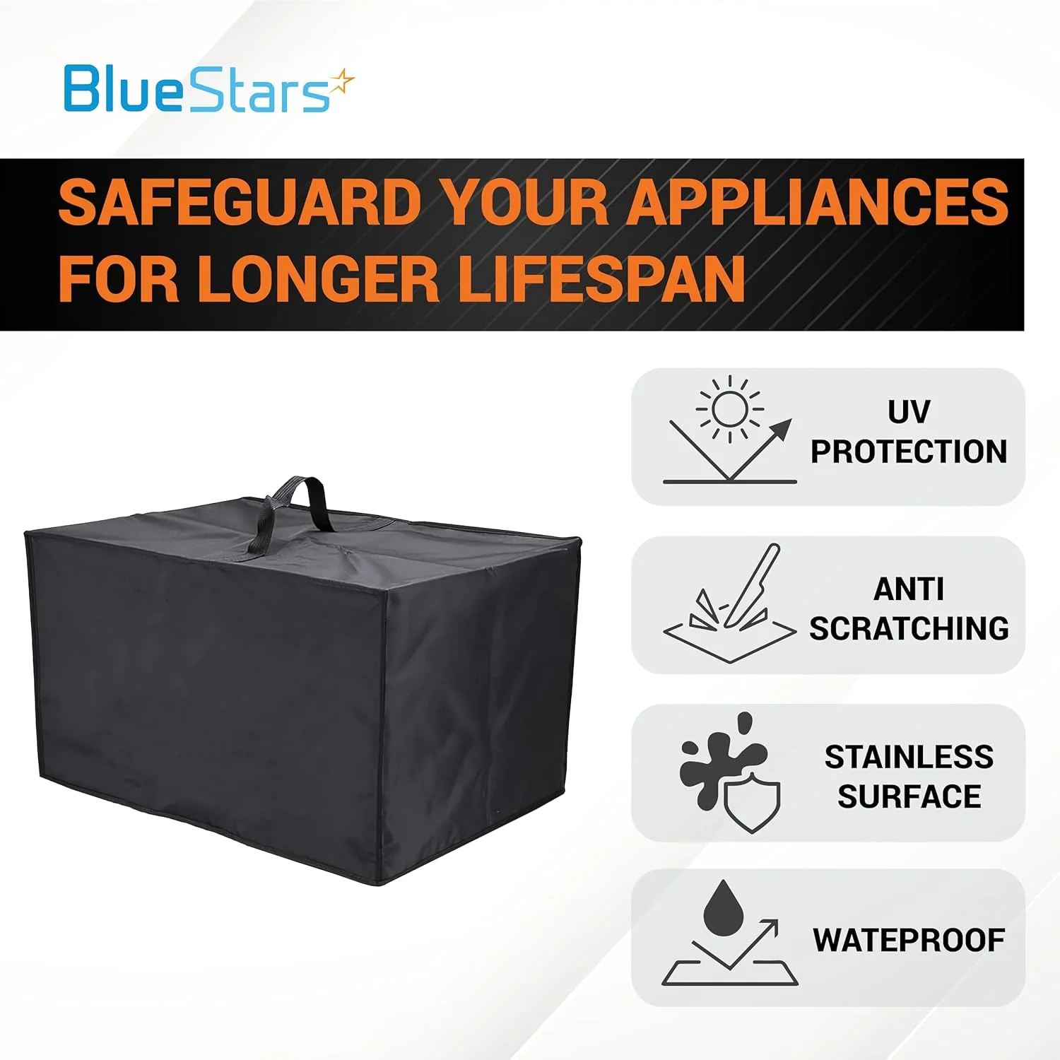 Microwave Oven Dust Cover - High-Quality 210D Oxford Fabric - Ideal Protection for Toaster Oven, Air Fryer - 20.9" x 15.7" x 12.4" - Image 6