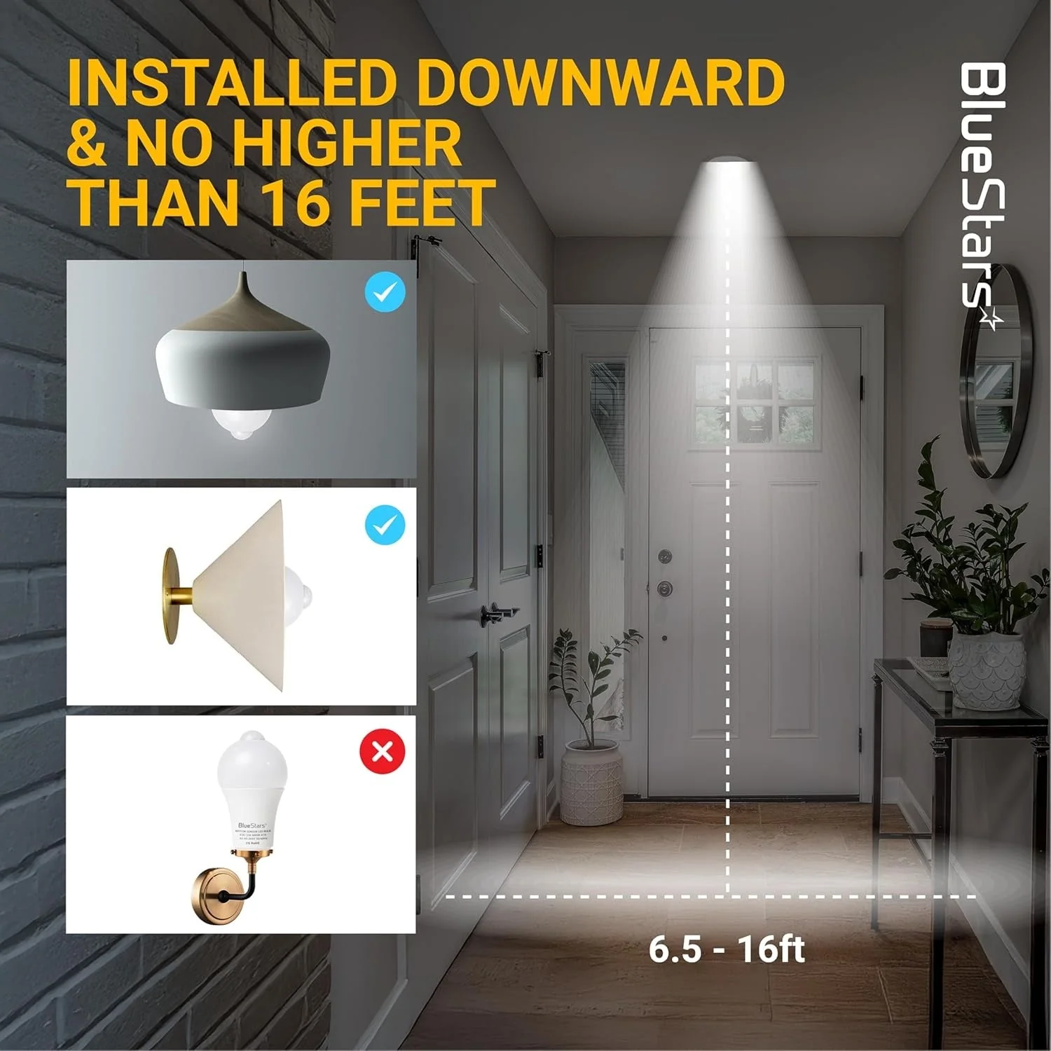 12W E26 Motion Sensor Light Bulbs (100W Equivalent) - Dusk to Dawn Motion Detector Security LED Bulb, 5000K Daylight - 4 Pack - Image 6
