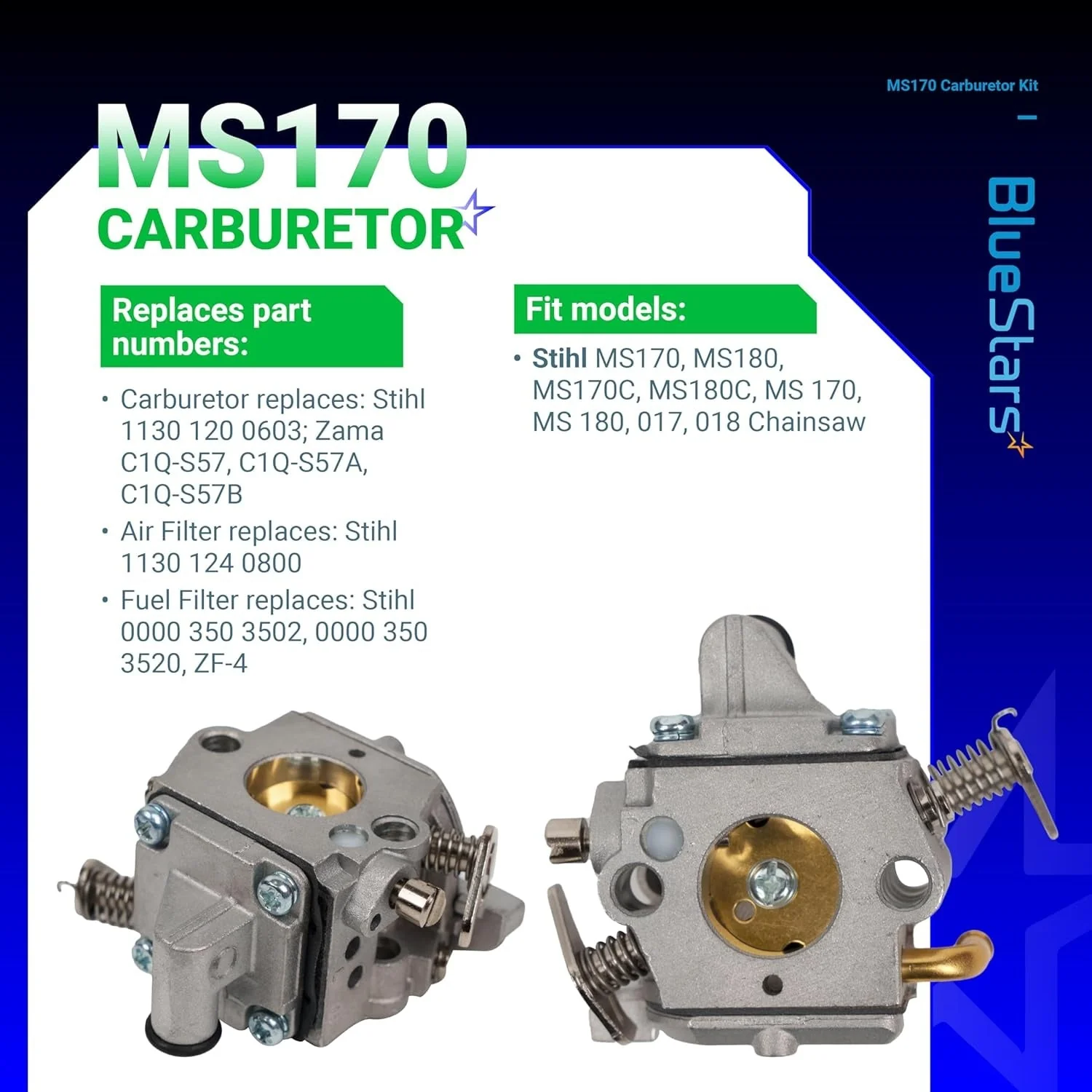 MS170 Carburetor Tune-Up Kit for Stihl MS170 MS180 MS180C Chainsaw - Replaces Zama C1Q-S57 - Image 5