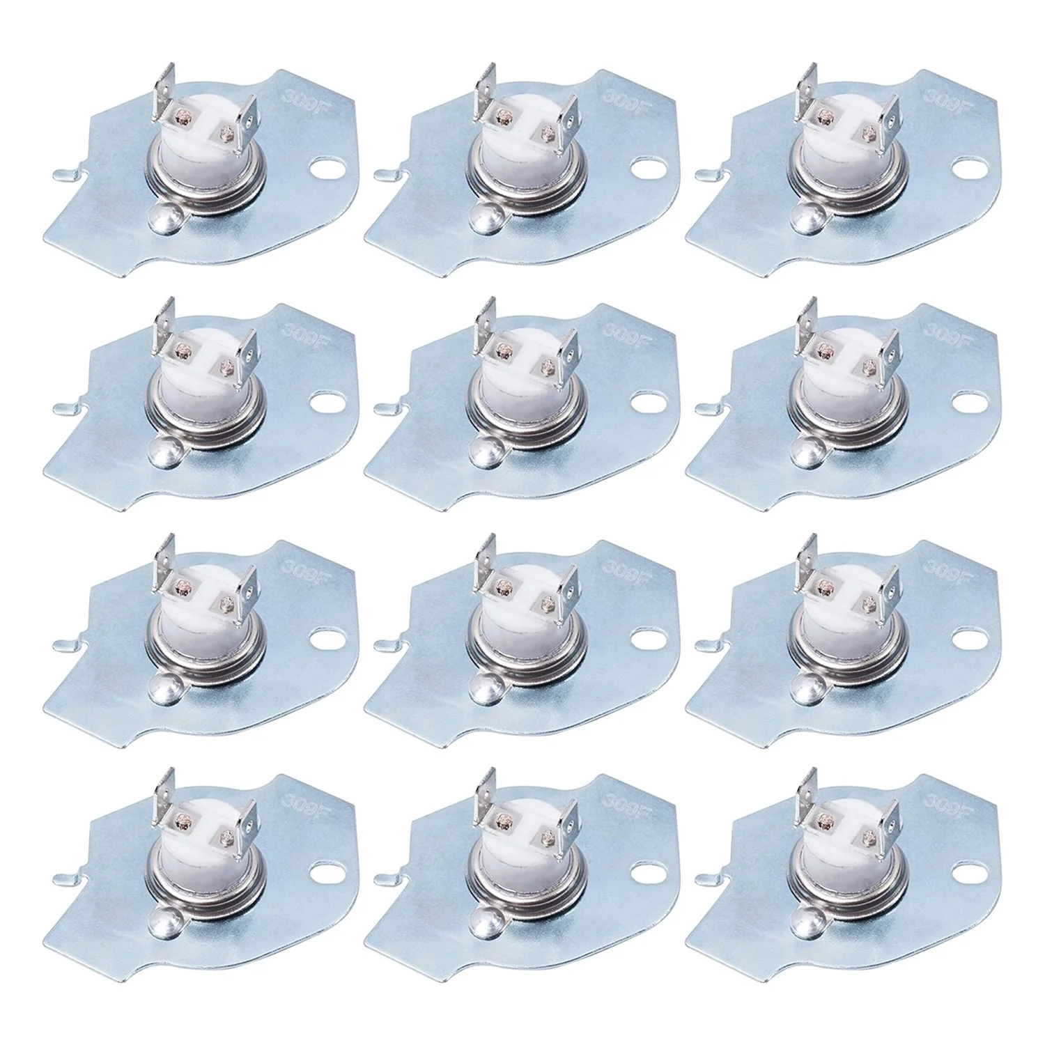3977393 Dryer Thermal Fuse - For Whirlpool Maytag Roper Kenmore KitchenAid Dryers - 12 Pack