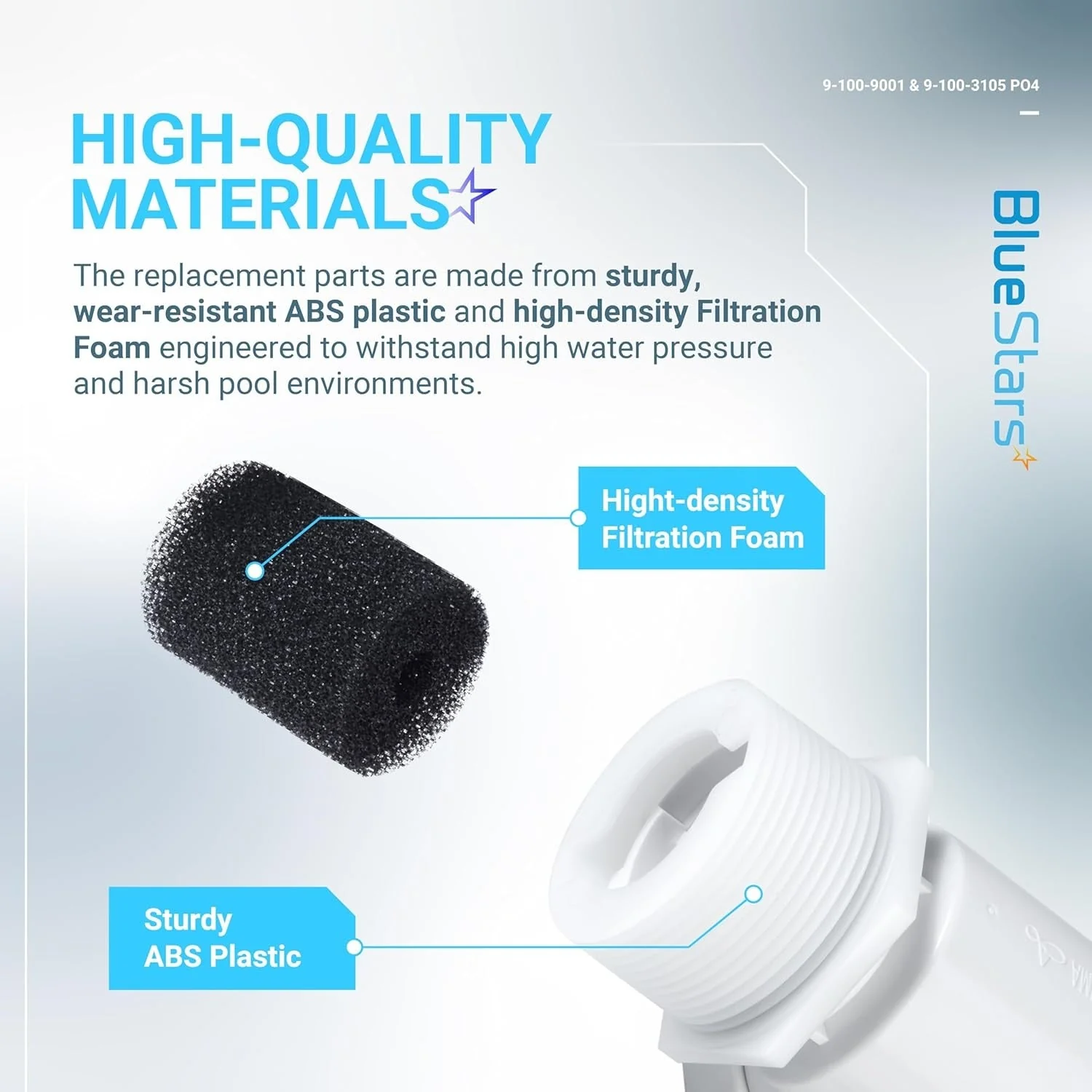 Pool Cleaner 9-100-9001 UWF Connector & 9-100-3105 Sweep Hose Scrubber - Image 8