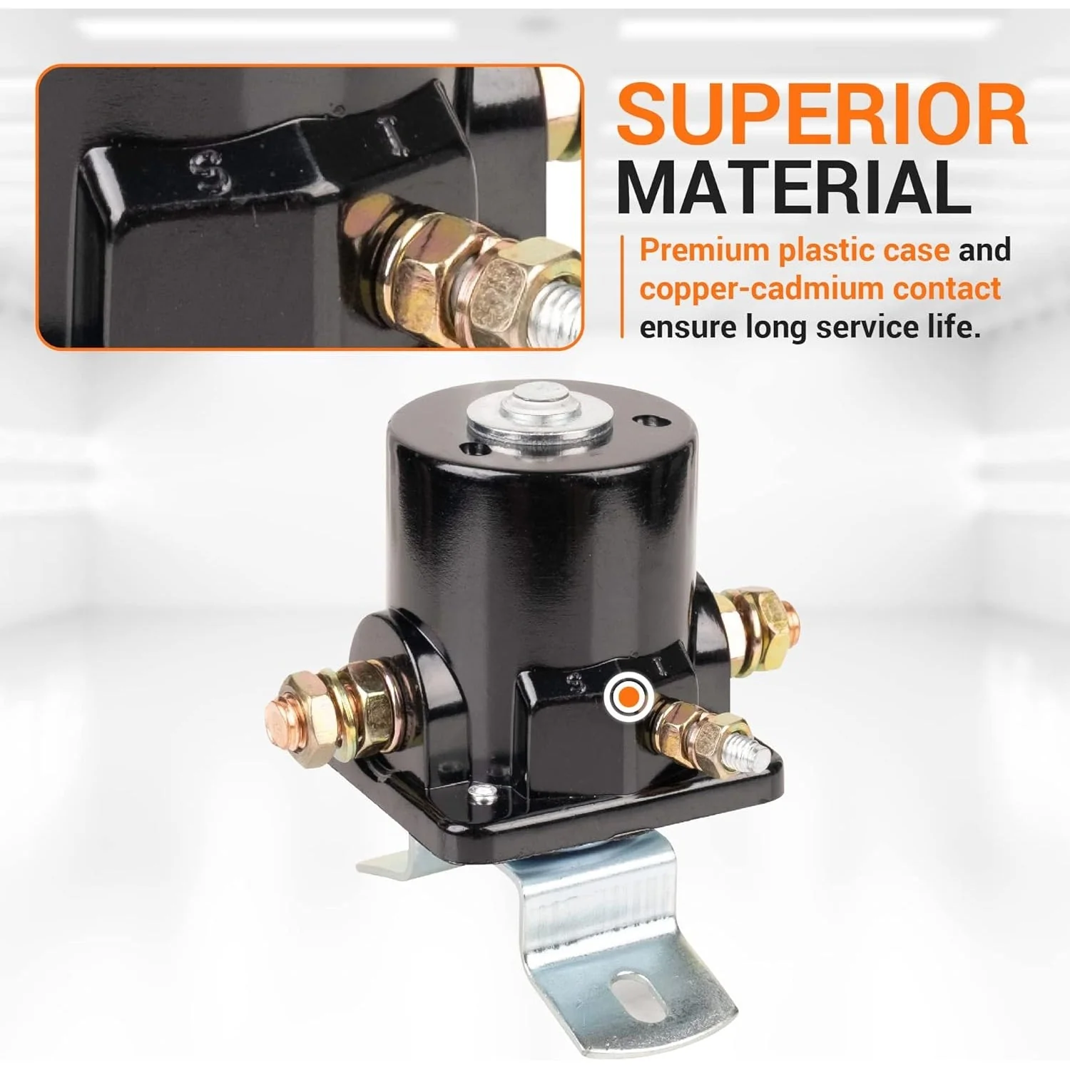 SFD6025 8N-11450 Starter Solenoid Relay (3 Terminal 12V) - Fits Ford 2N 8N 9N Tractor - Replaces SW218 SW355 - Image 3