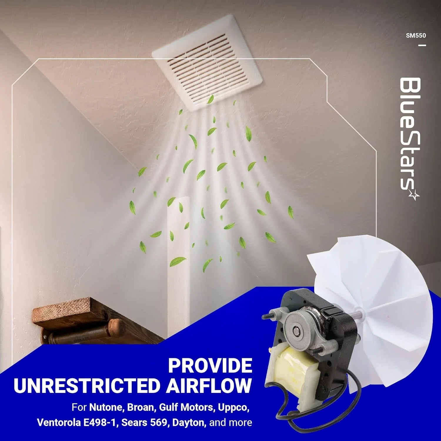 SM550 Bathroom Fan Motor Electric Vent Fan - Image 3