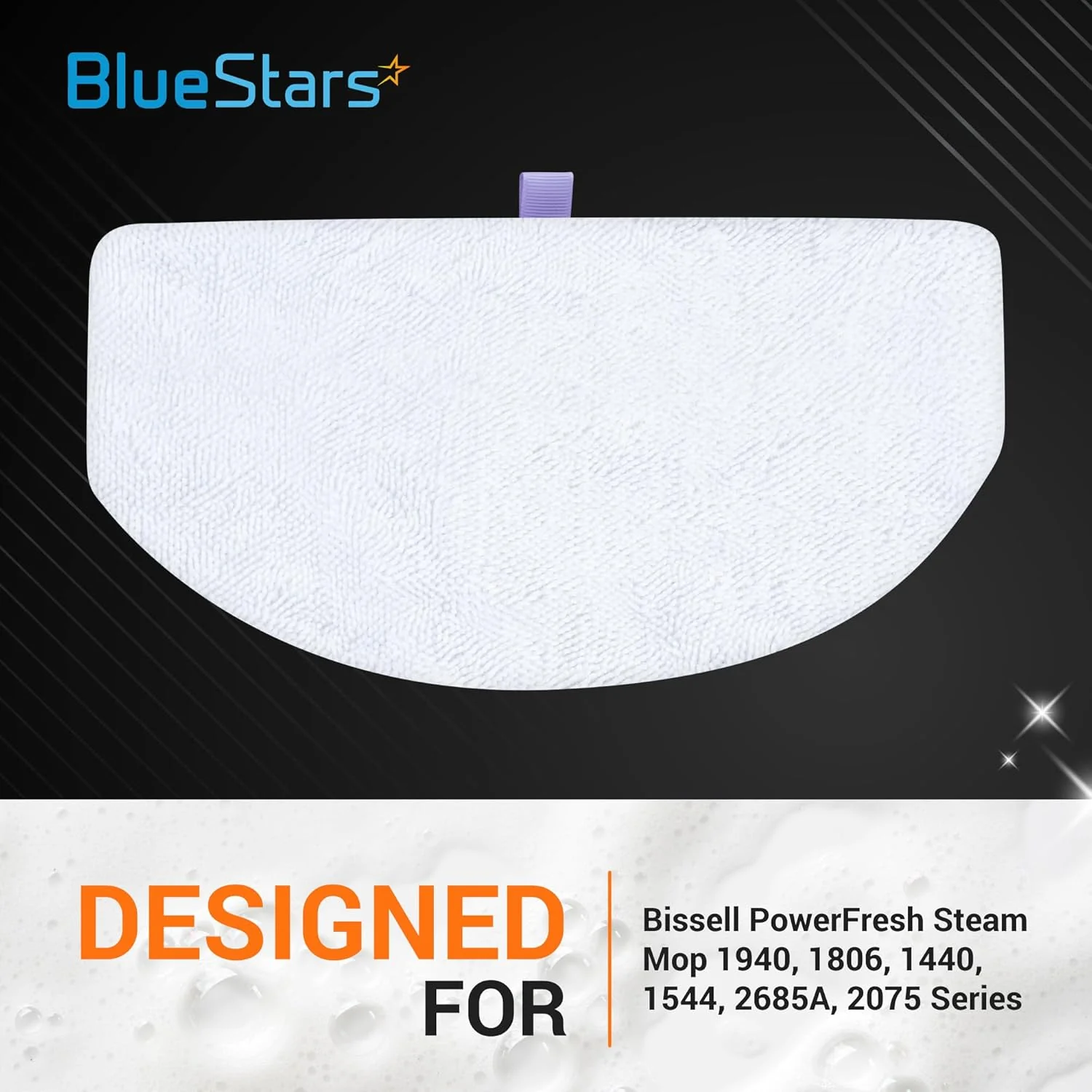 Soft Microfiber Mop Pads and Scrub Pads for Bissell Powerfresh Steam Mop 1940 1806 1440 1544 Series - 4 Pack - Image 3