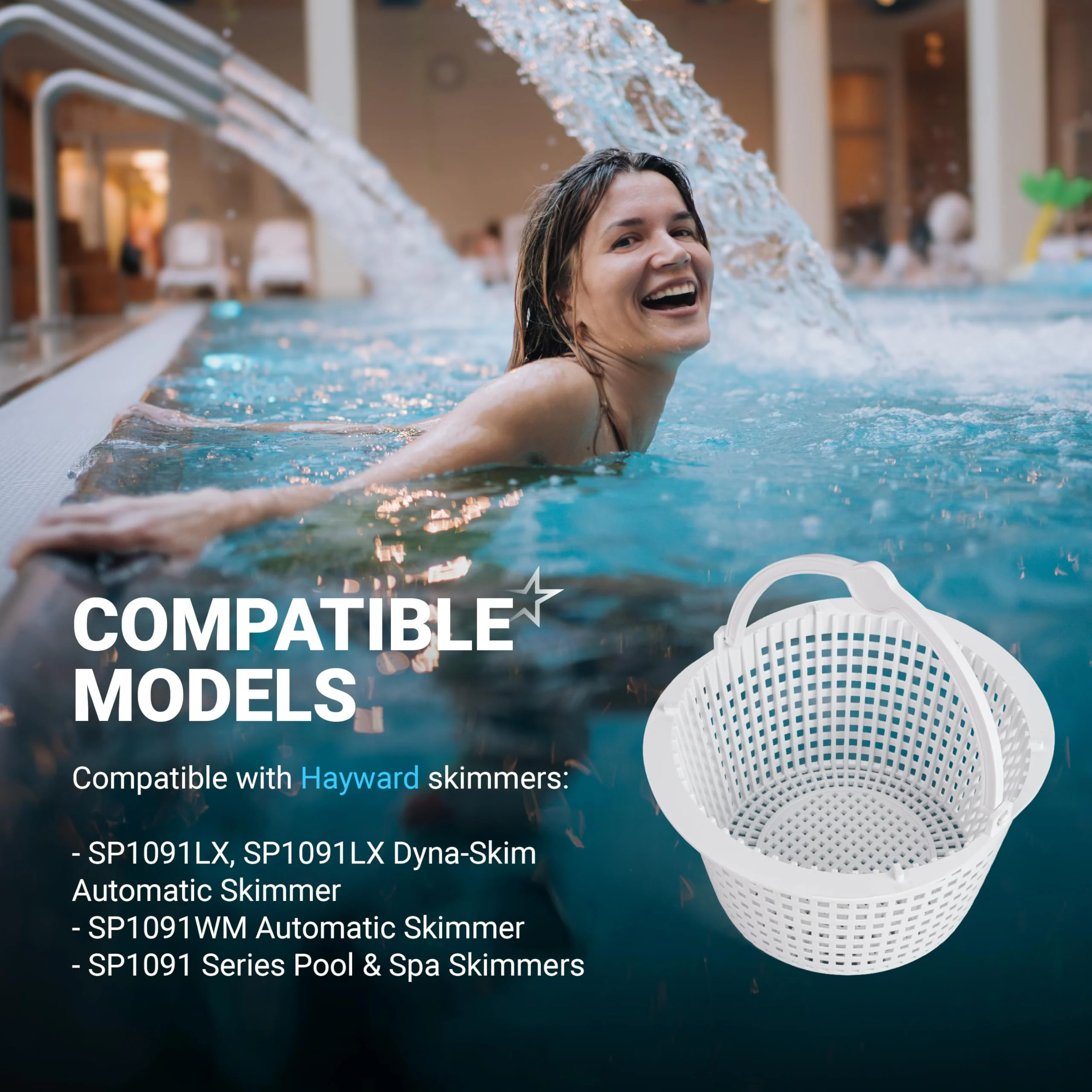 SPX1091C Skimmer Basket with Handle for Hayward Automatic Skimmers SP1091WM SP1091LX, Dyna-Skim Pool Filter - Replaces Pentair HydroSkim 513330 - 2 Pack - Image 5