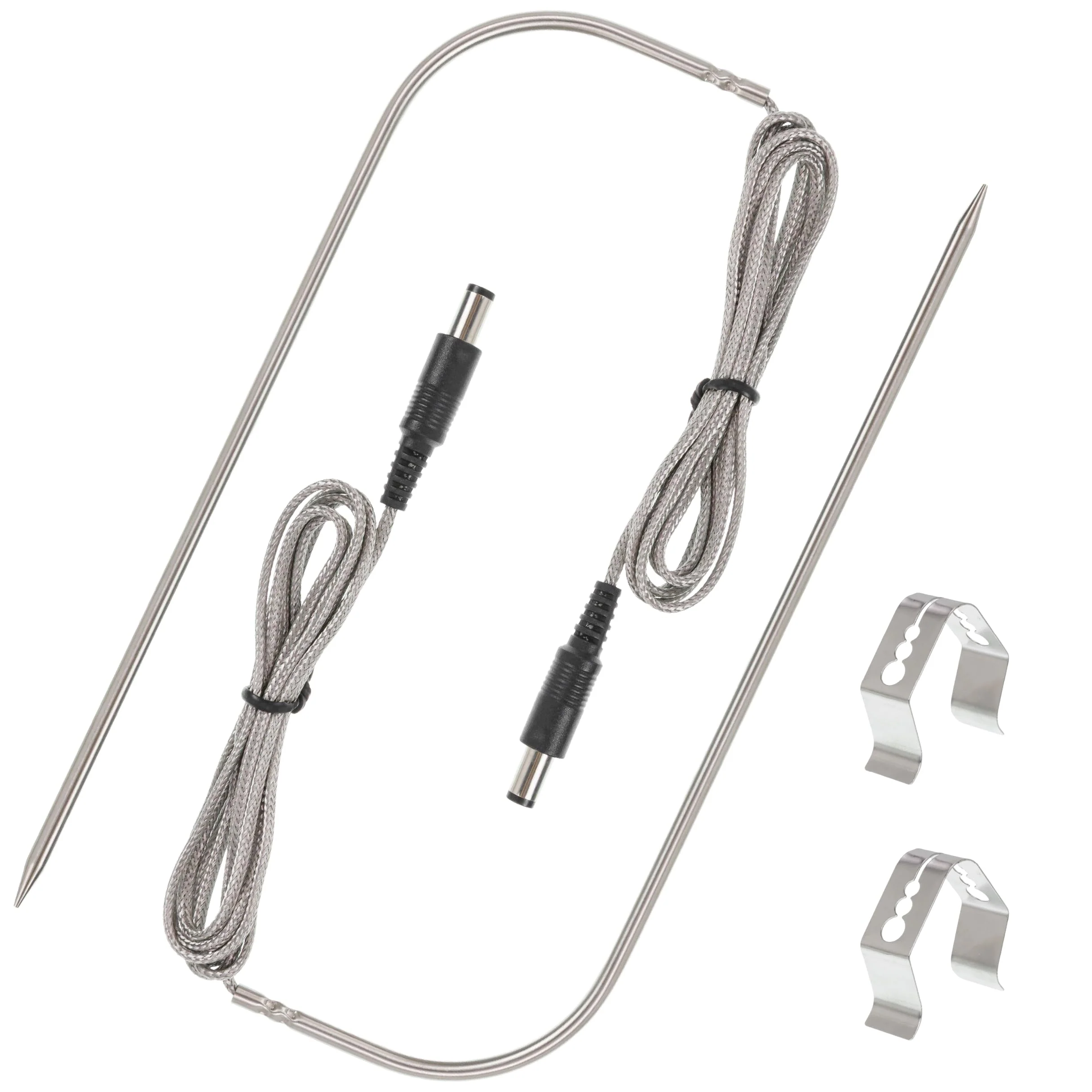 Temperature Meat Probe with Thermometer Probe Holder Clip for Rec Tec Recteq RT-B380 Bullseye, RT-590, RT-700 Wood Pellet Grills - 2 Pack