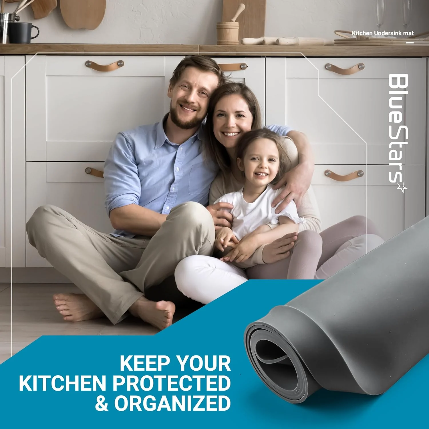 Under Sink Mat 34" x 22" (Grey) - Image 8