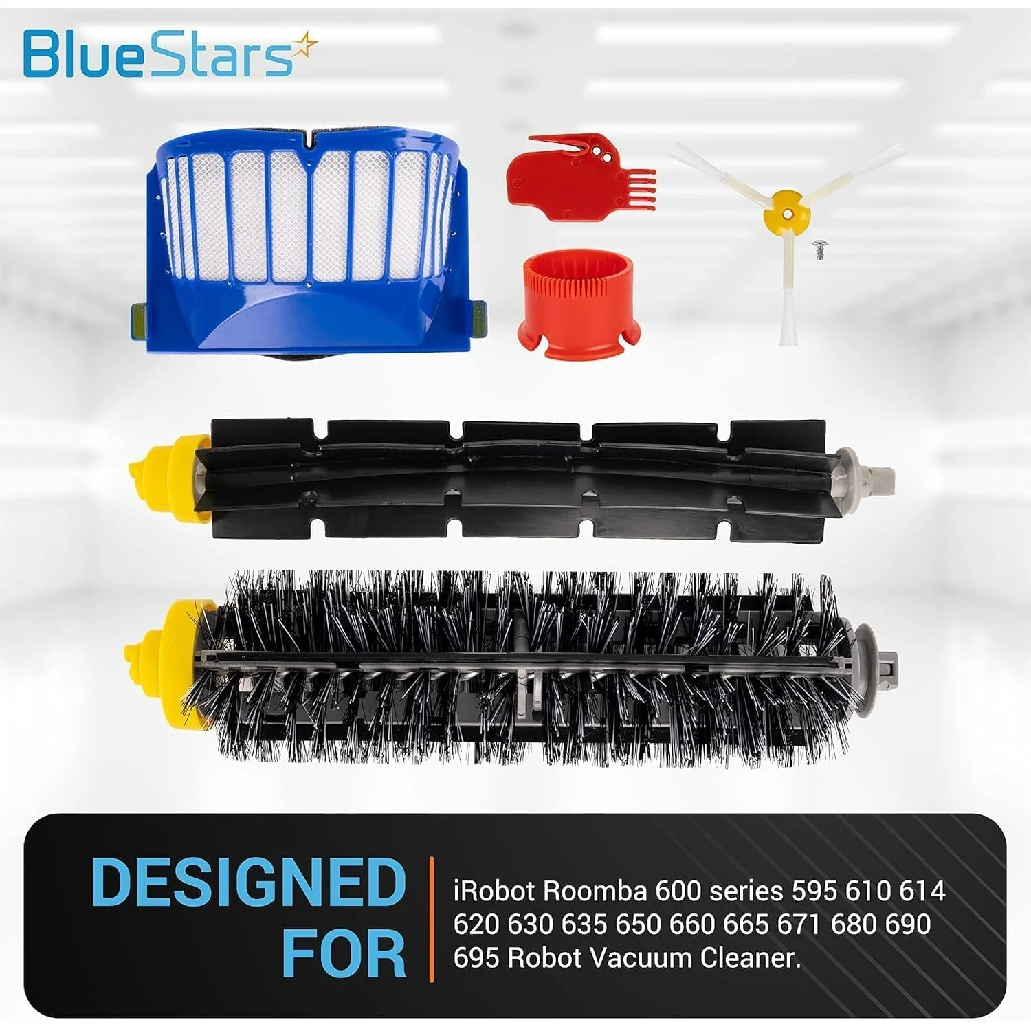 Accessories Kit for iRobot Roomba 600 Series & 500 Series Vacuum - with Cleaning Tool & Screws - Image 3