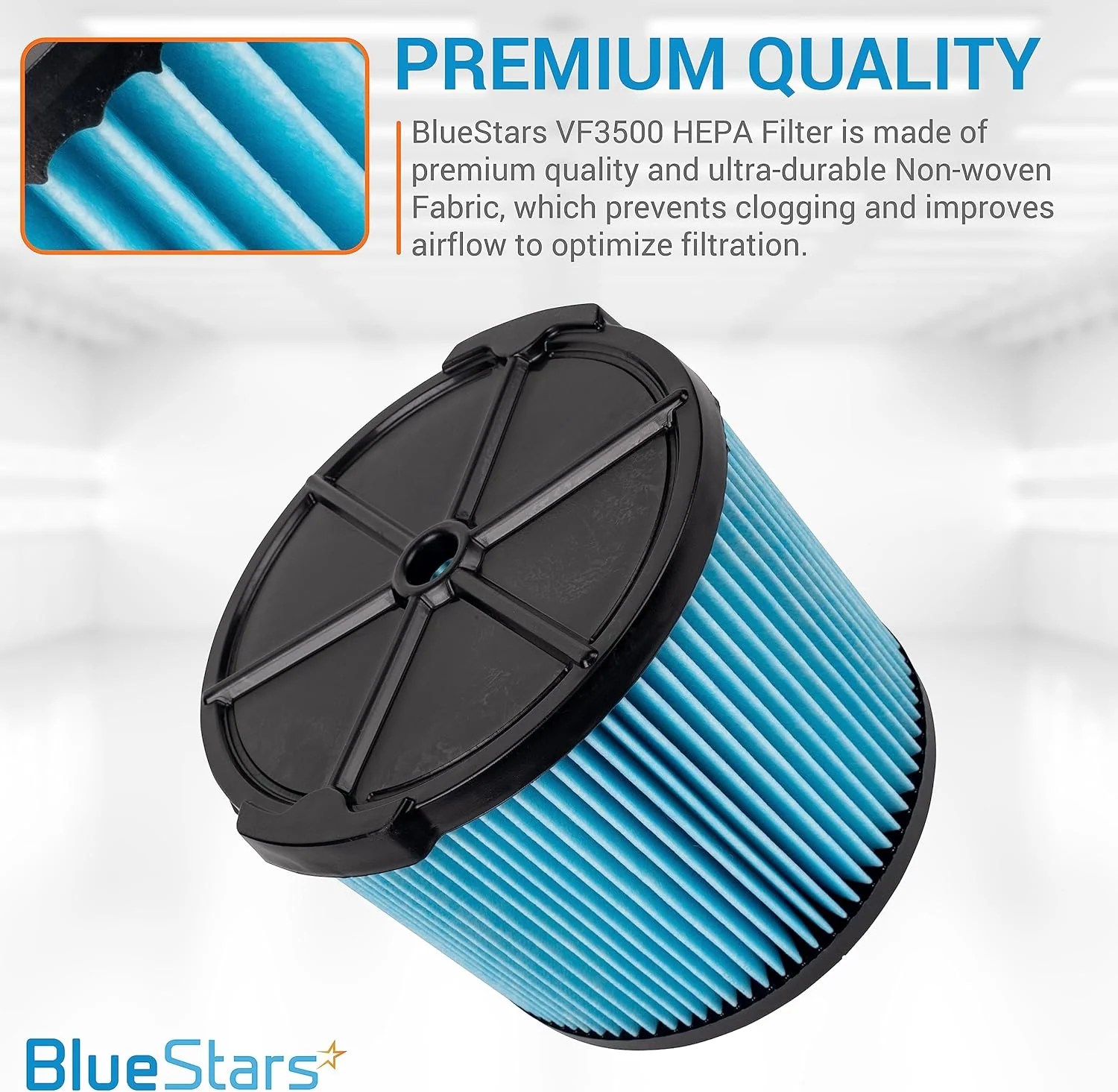 VF3500 3-Layer Replacement Filter for Ridgid VF3500 3-4.5 Gallon Wet Dry Vacuum WD4080 - 2 Pack - Image 5